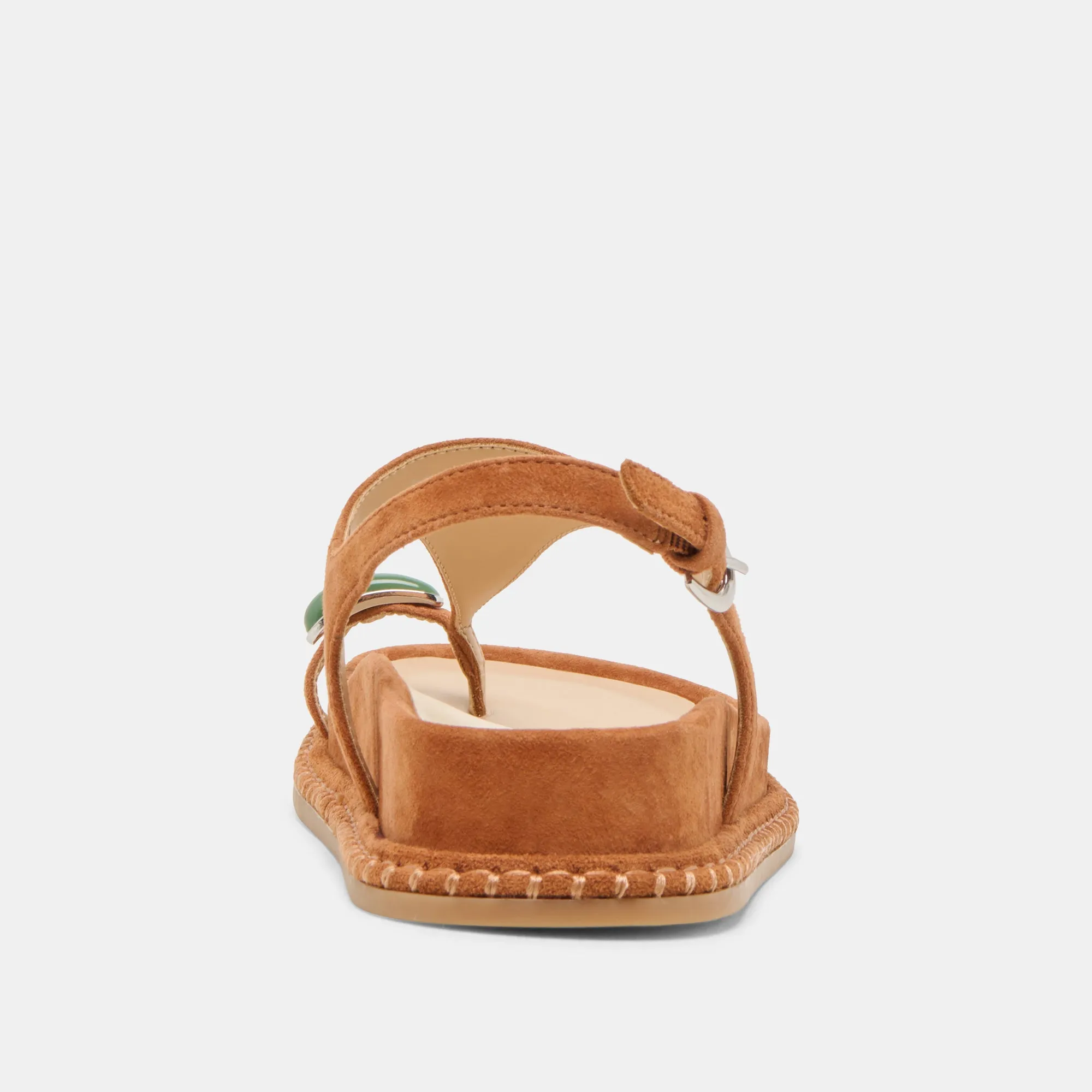 SANDALES STEFAN GEMSTONE EN DAIM CARAMEL