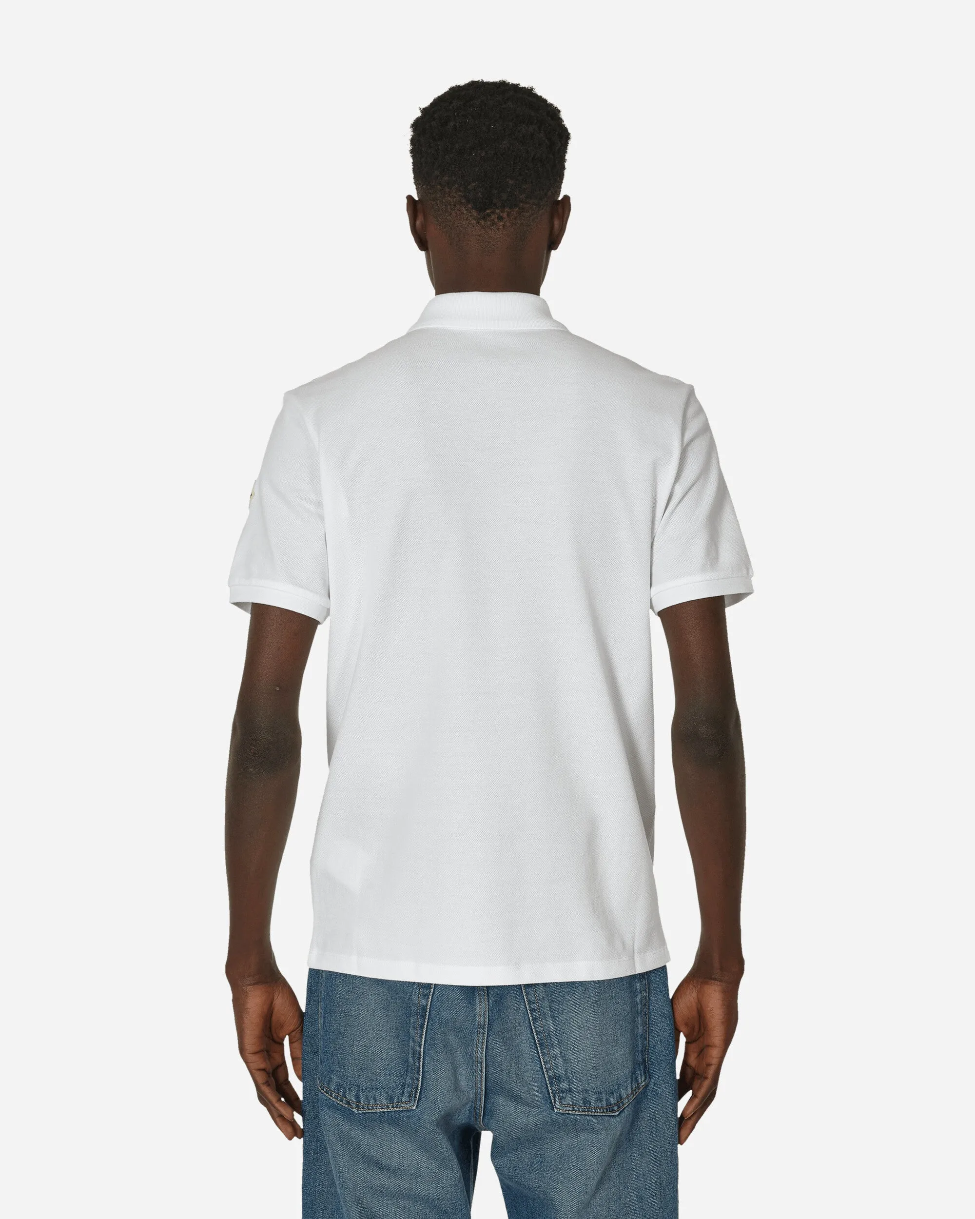 Polo Rayé Blanc