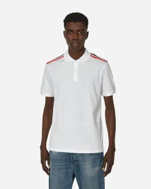 Polo Rayé Blanc