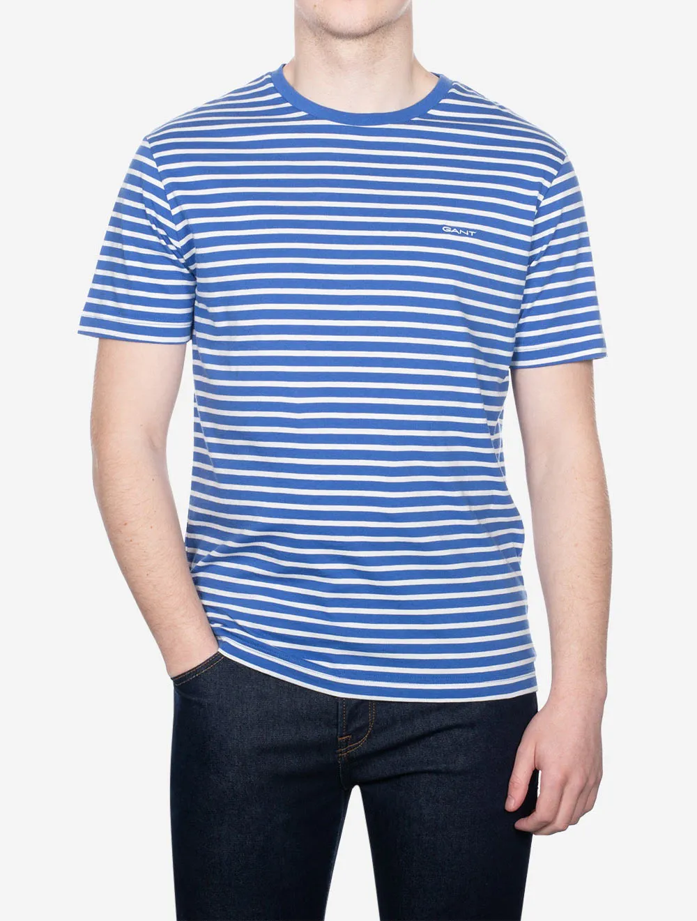 T-shirt rayé Bleu riche