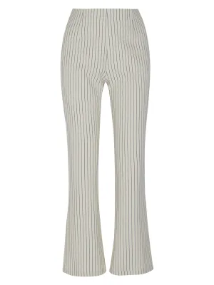 Pantalon large à rayures