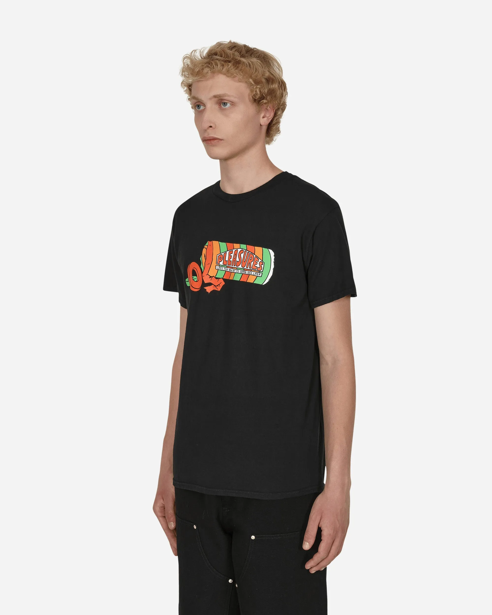 T-shirt lavé Suck Noir