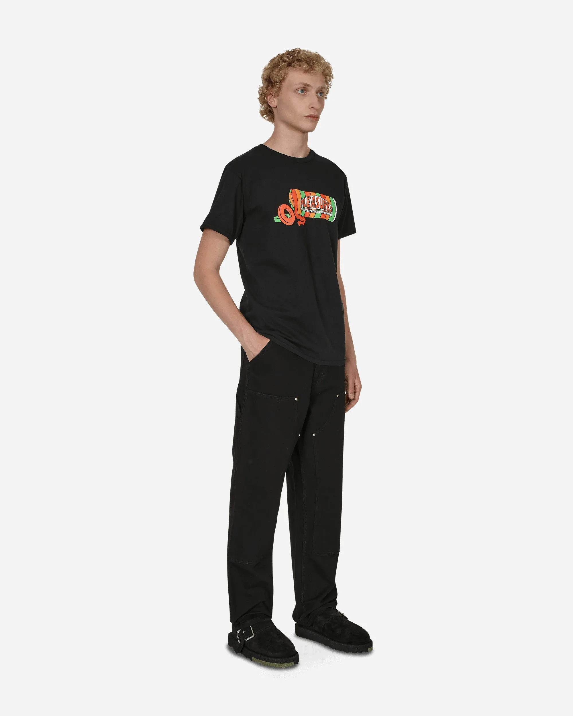 T-shirt lavé Suck Noir