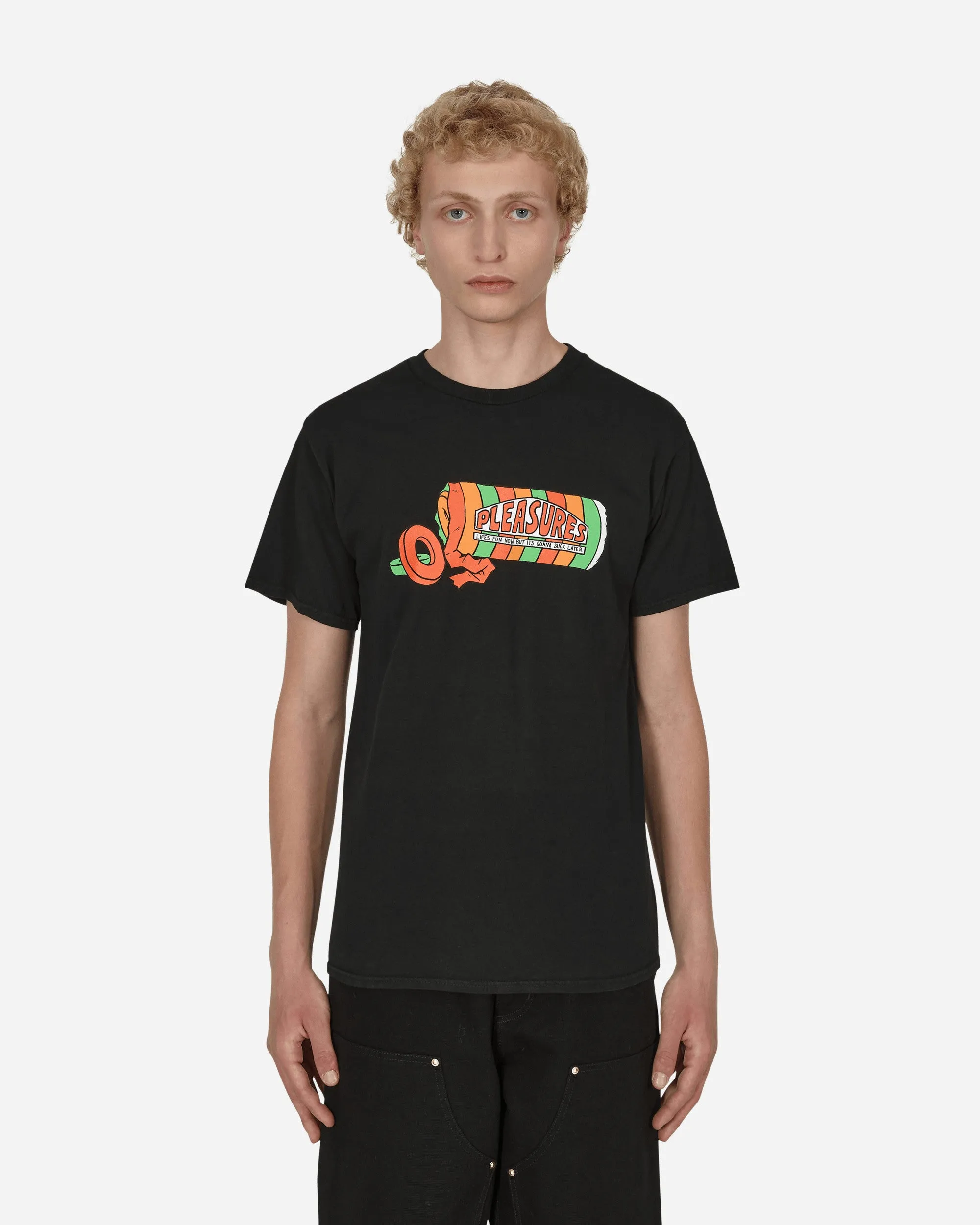 T-shirt lavé Suck Noir