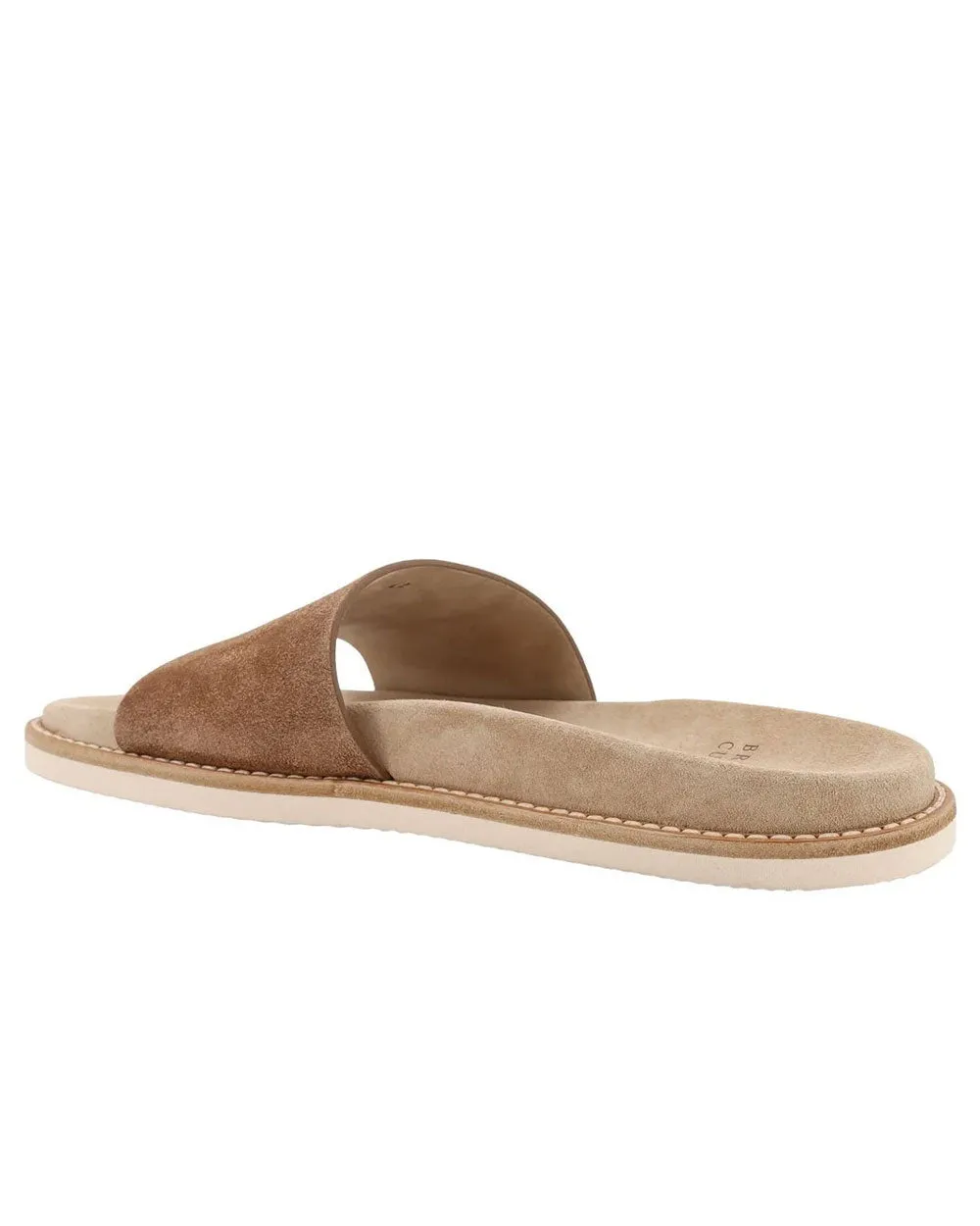 Sandales Suède à Glissière en Marron