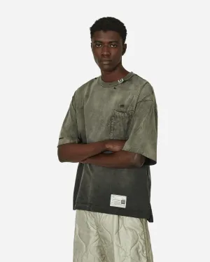 T-Shirt Noir Délavé par le Soleil