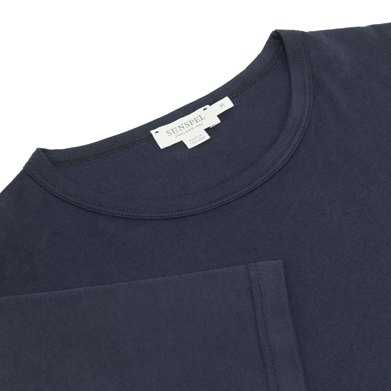 T-shirt classique Sunspel en marine