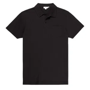 Sunspel Riviera Polo Manches Courtes Noir