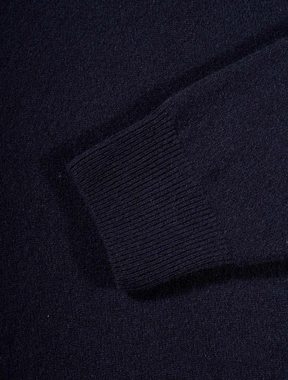 Pull Marine en Laine Superfine à Demi-Zip