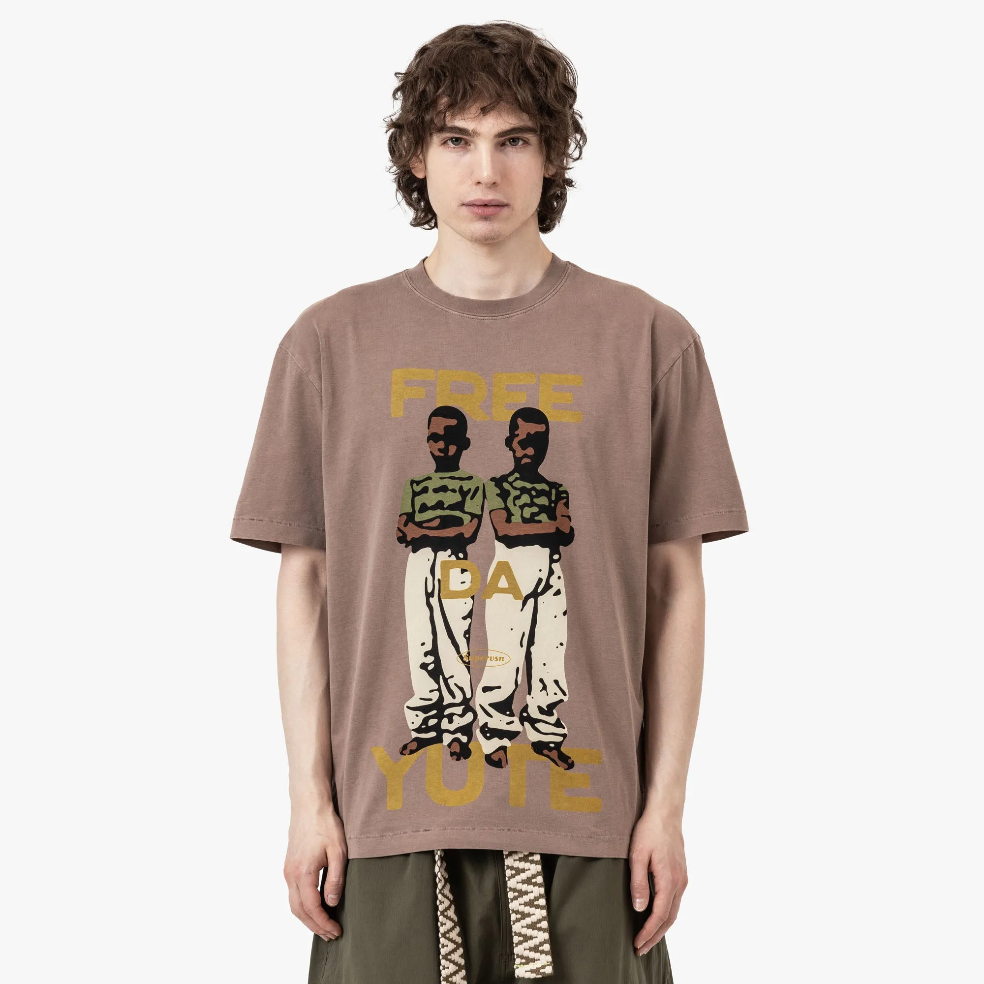 T-Shirt Supervsn Free Da Yute / Bois d'aloès
