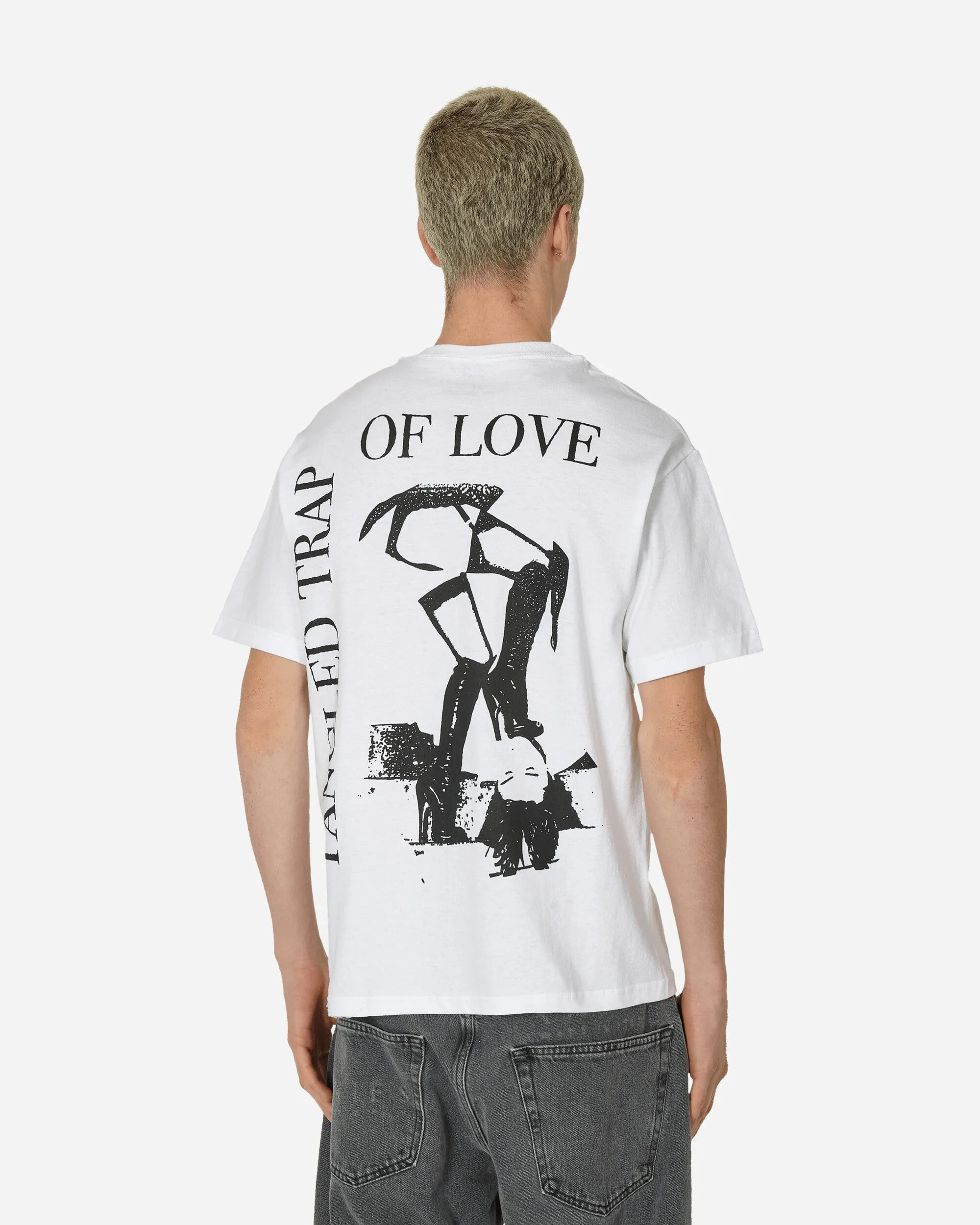 T-shirt Blanc Piège d'Amour Entremêlé