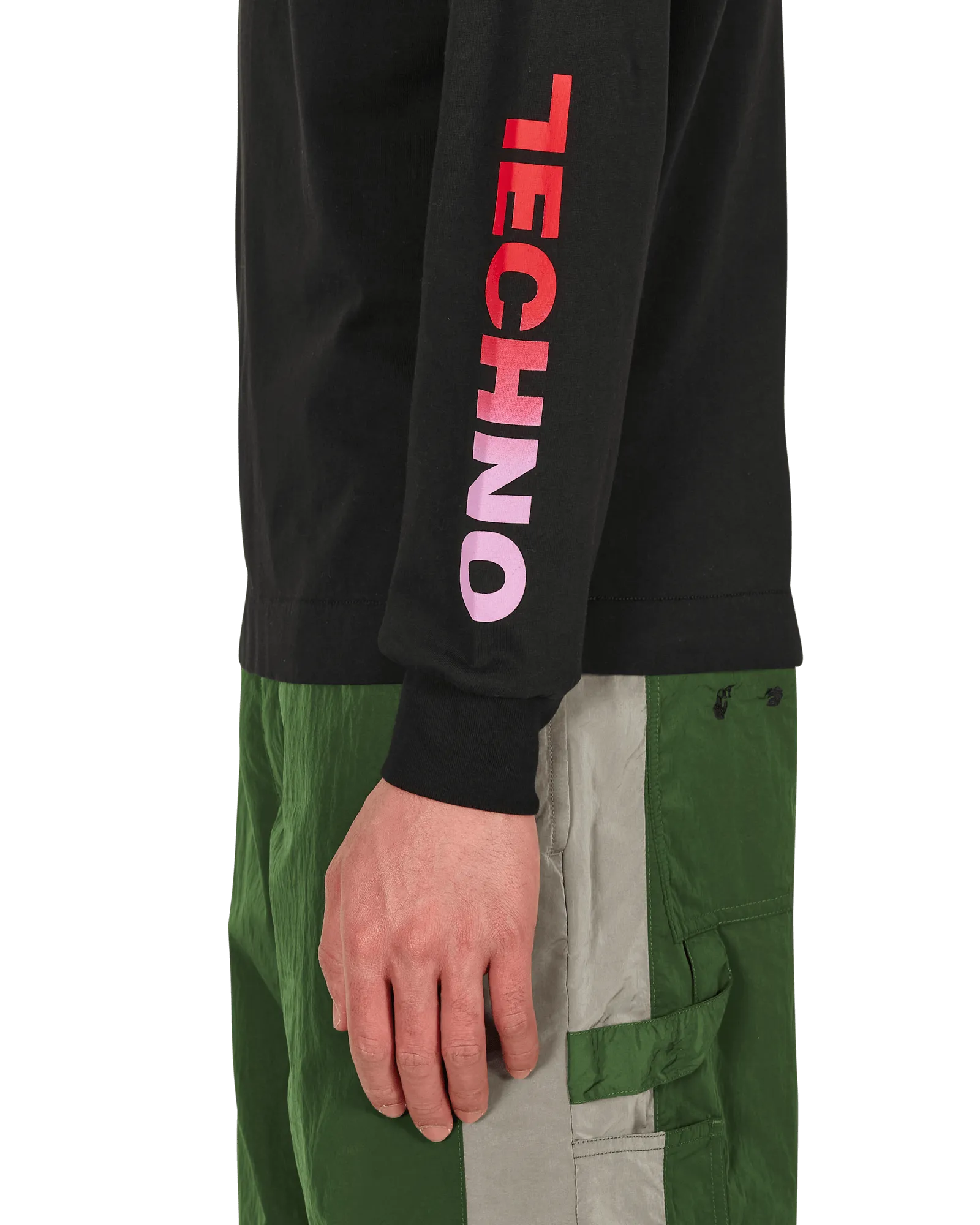 T-shirt manches longues Techno Noir