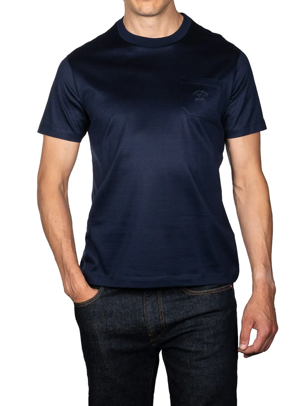 T-shirt avec poche marine