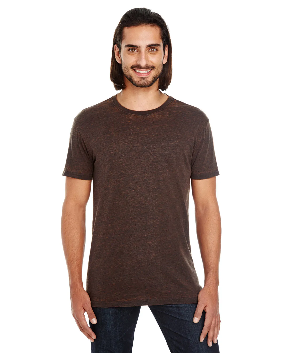 Threadfast Apparel 115A T-shirt unisexe à manches courtes teint en croisé