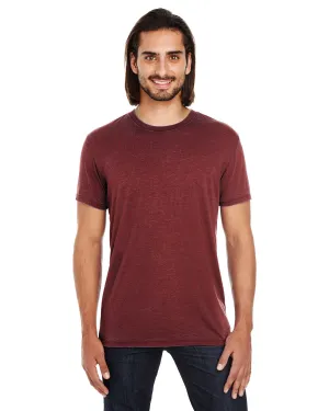Threadfast Apparel 115A T-shirt unisexe à manches courtes teint en croisé