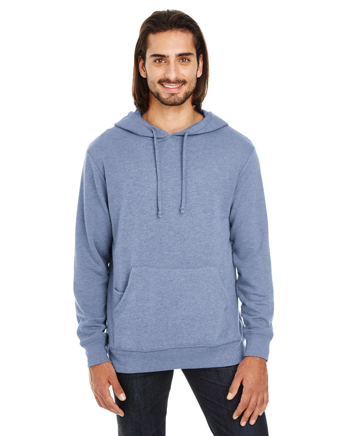 Threadfast Apparel 321H Sweat à capuche unisexe en French Terry mélangé