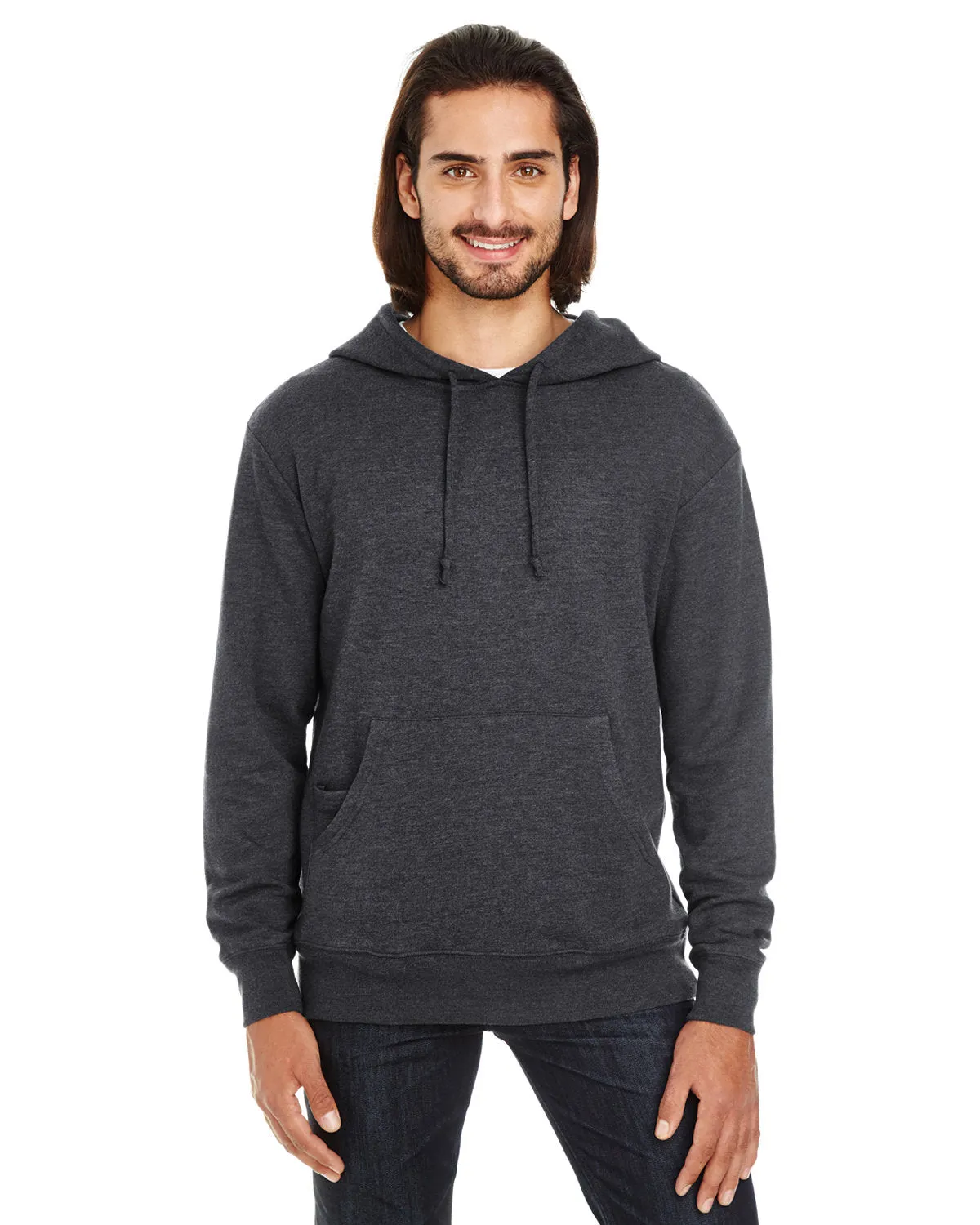 Threadfast Apparel 321H Sweat à capuche unisexe en French Terry mélangé