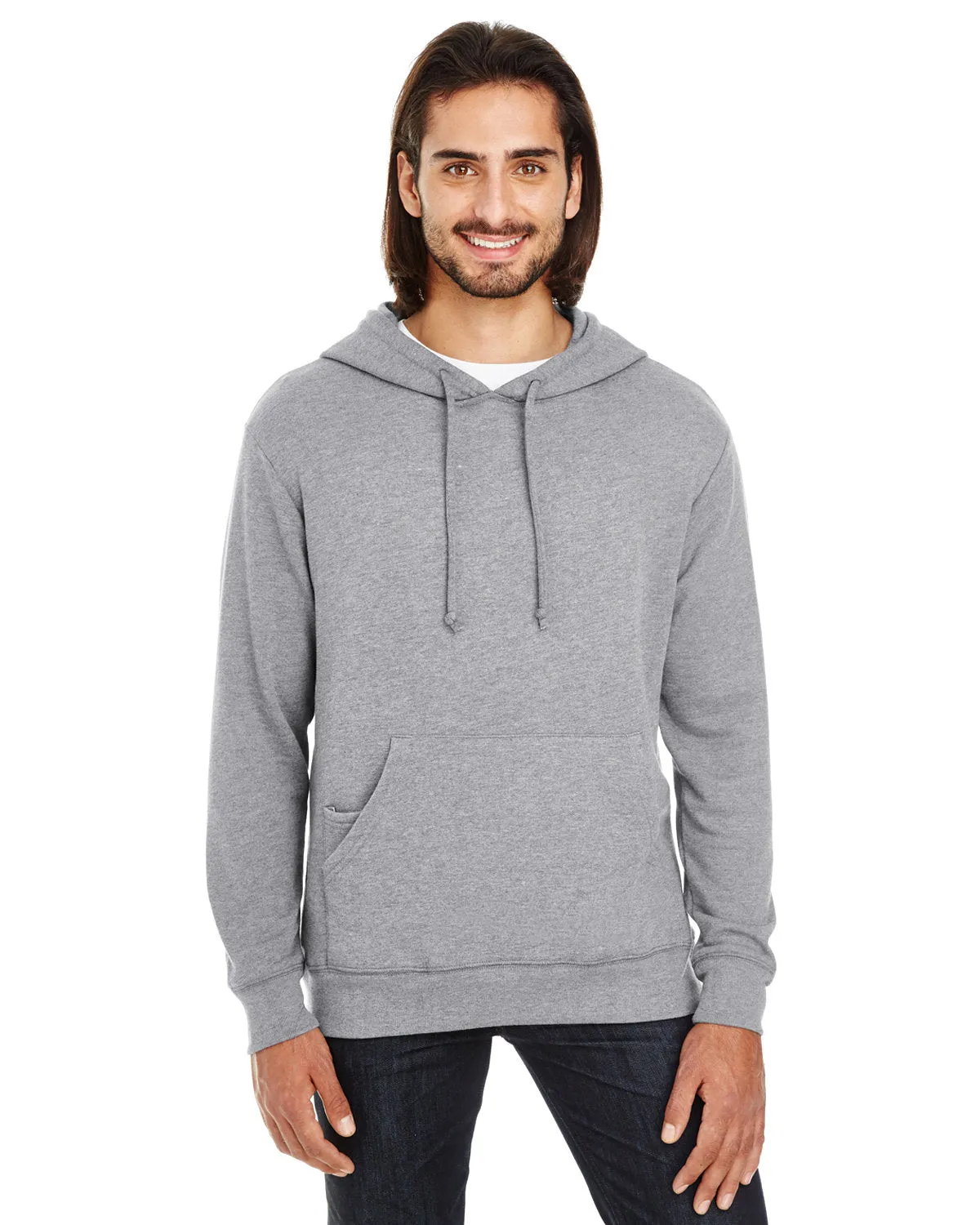 Threadfast Apparel 321H Sweat à capuche unisexe en French Terry mélangé