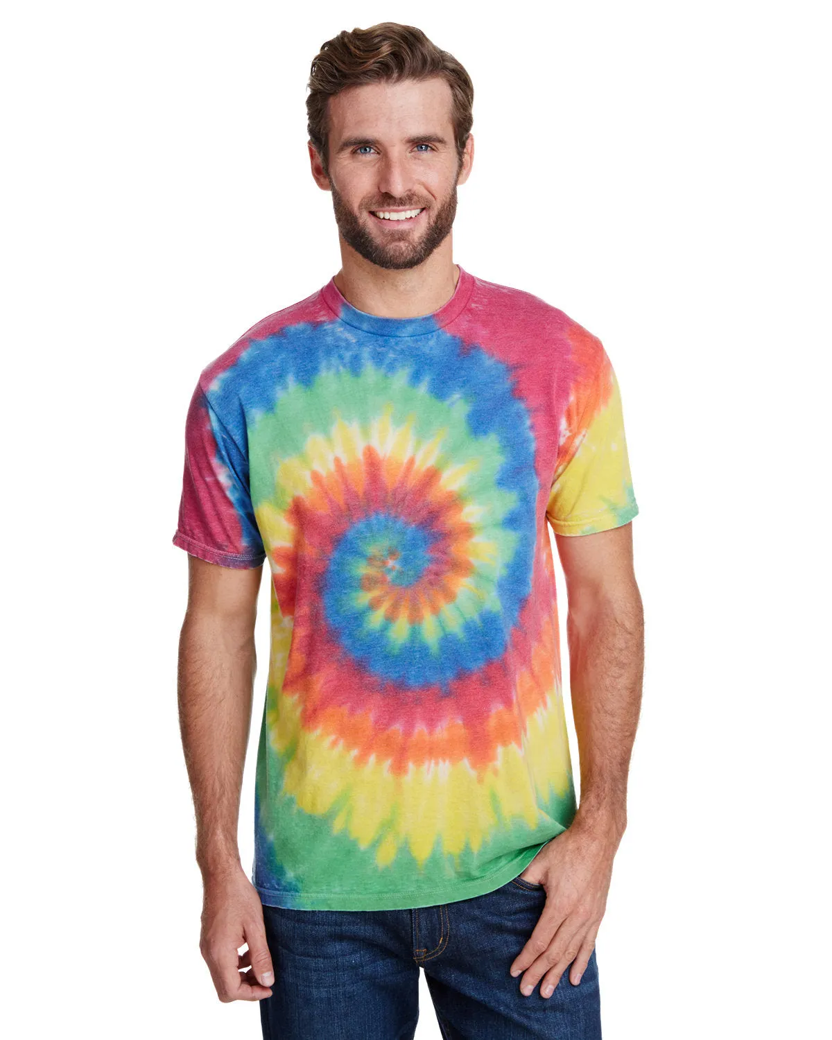 T-Shirt Festival Adulte Tie-Dye CD1090 Burnout