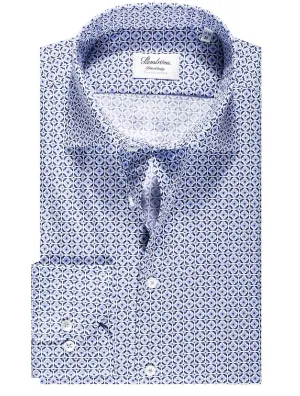Chemise à motif carreaux bleue