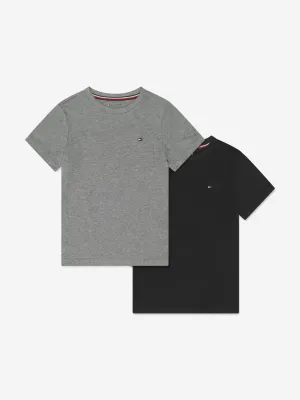 Ensemble de T-shirts Tommy Hilfiger pour garçons (Lot de 2) en gris