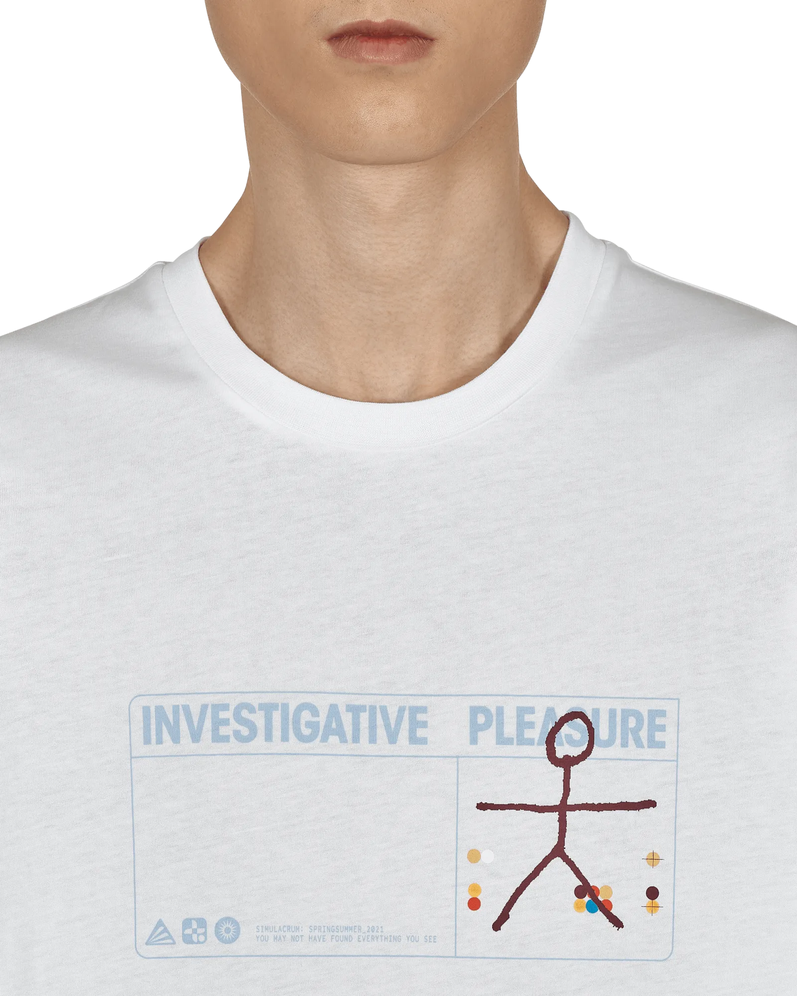 T-shirt Trace Blanc