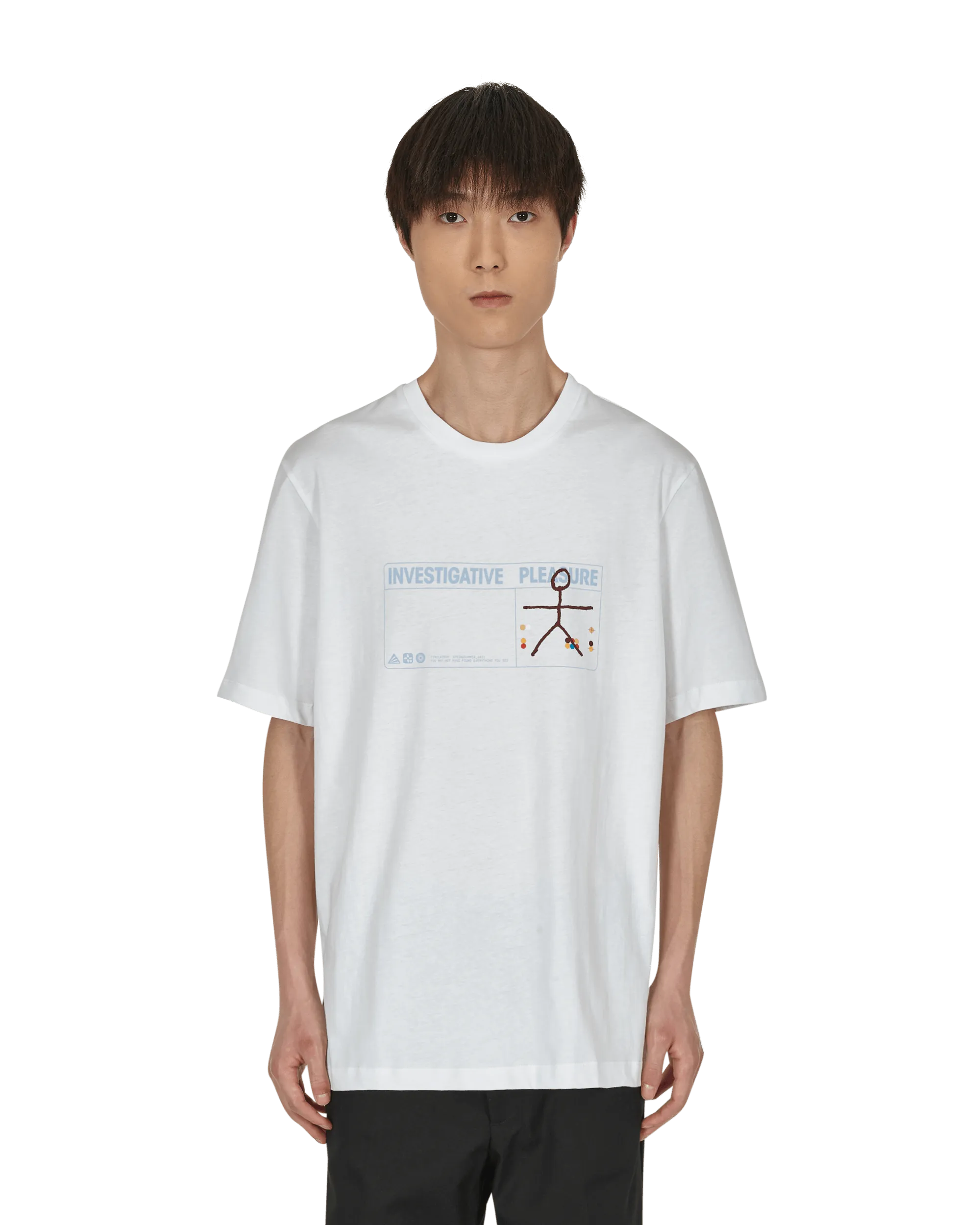 T-shirt Trace Blanc