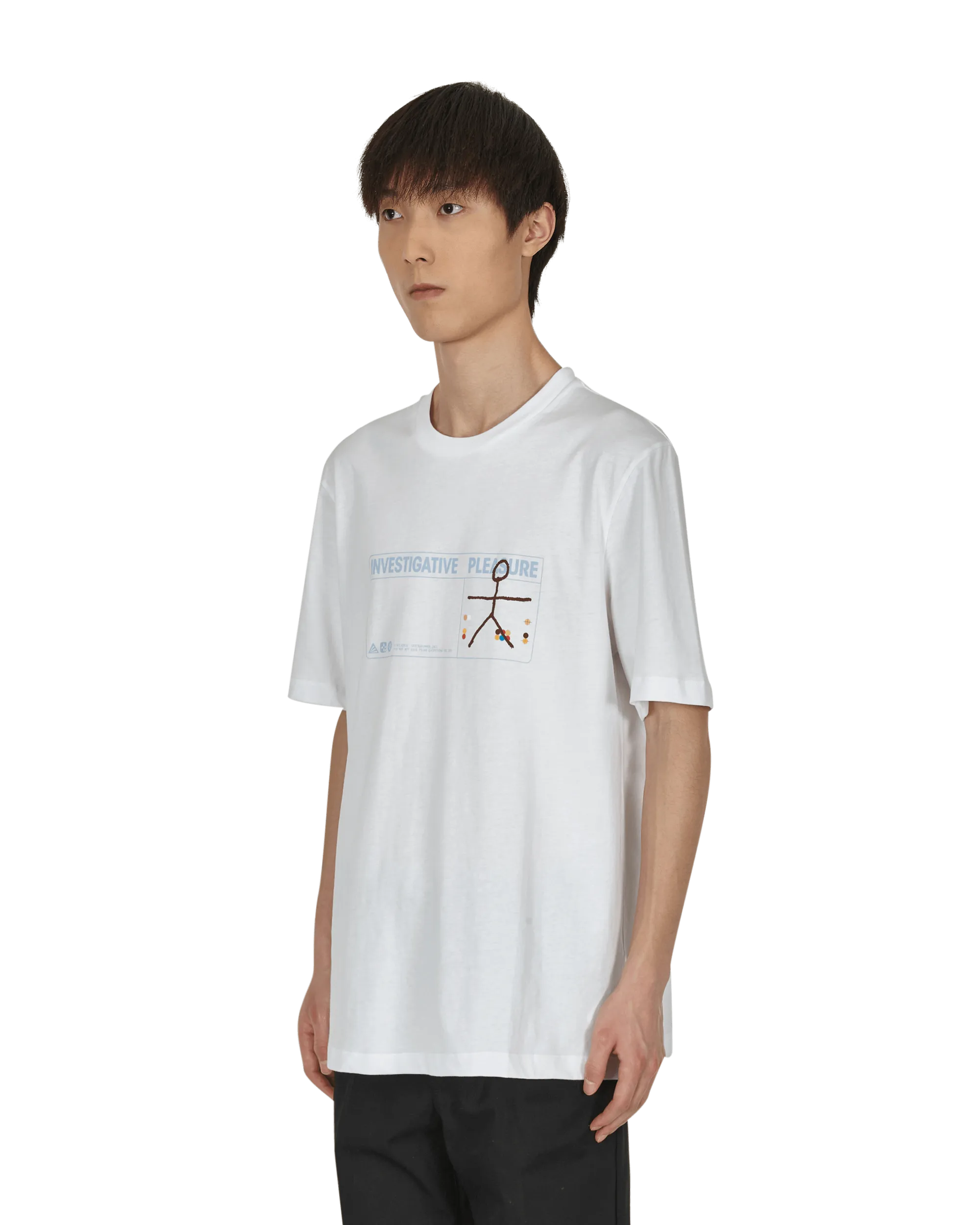 T-shirt Trace Blanc