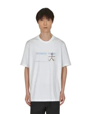 T-shirt Trace Blanc