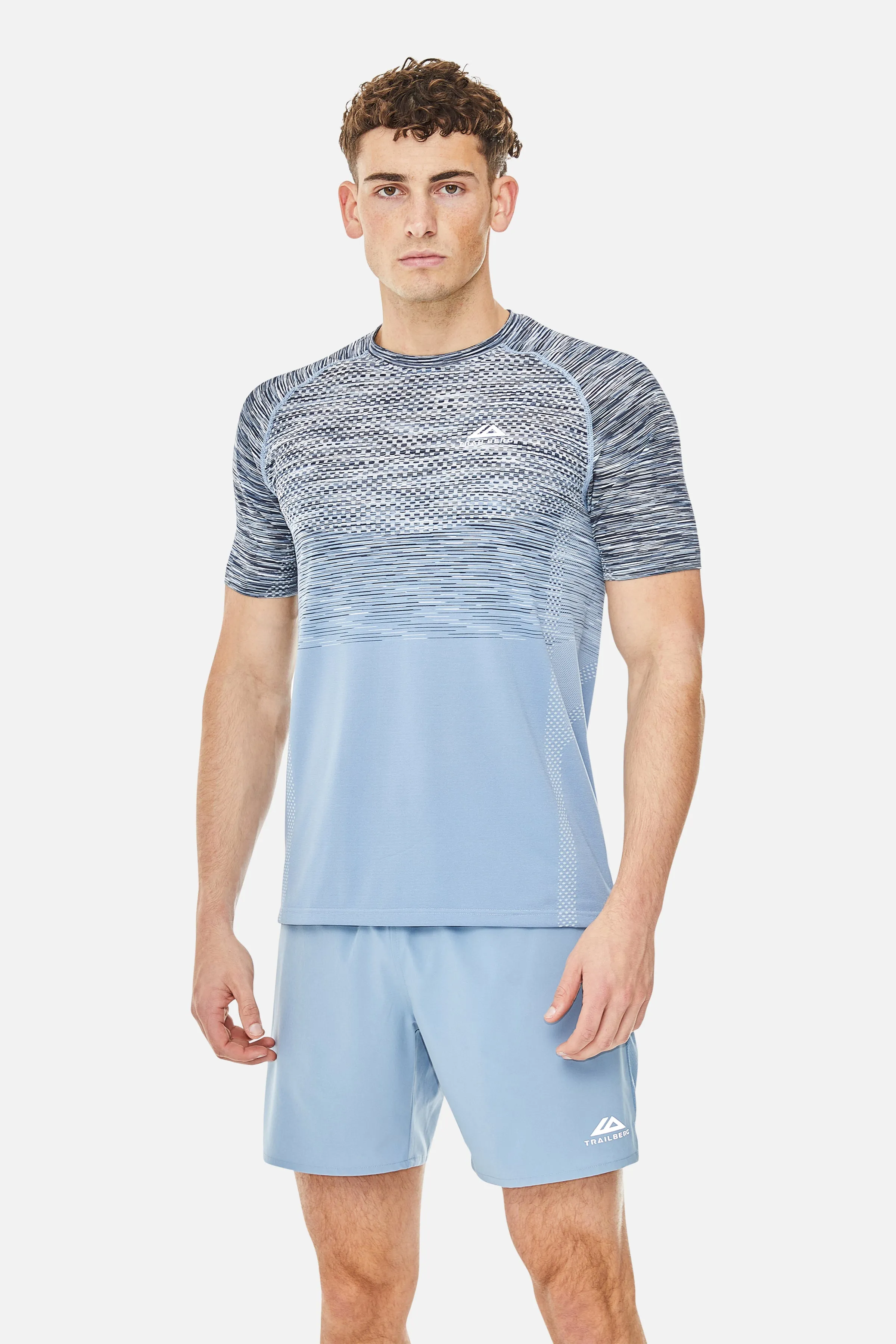 Trailberg Apex T-shirt sans couture - Brouillard bleu