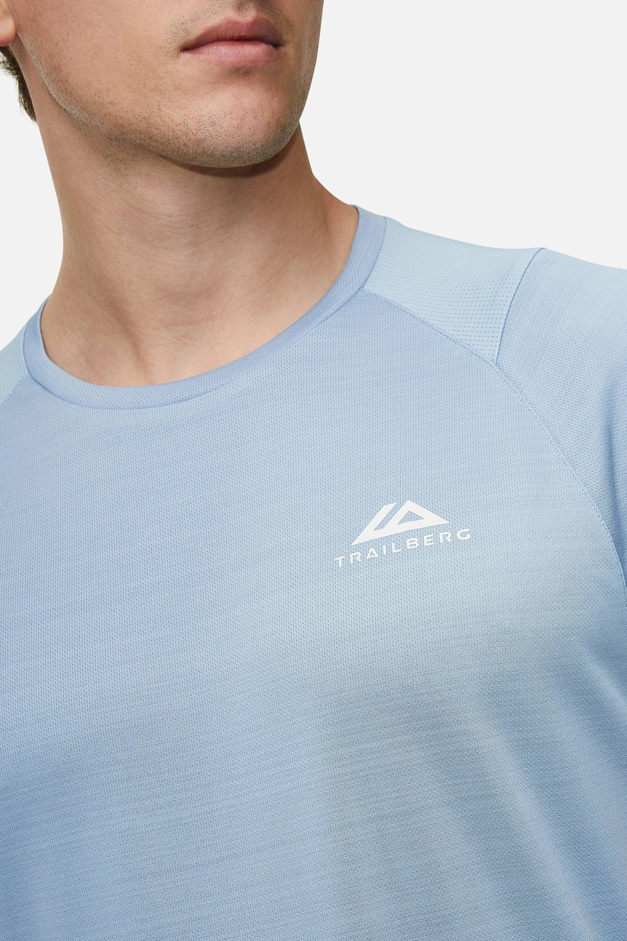 T-shirt Trailberg Triathlon - Brouillard Bleu