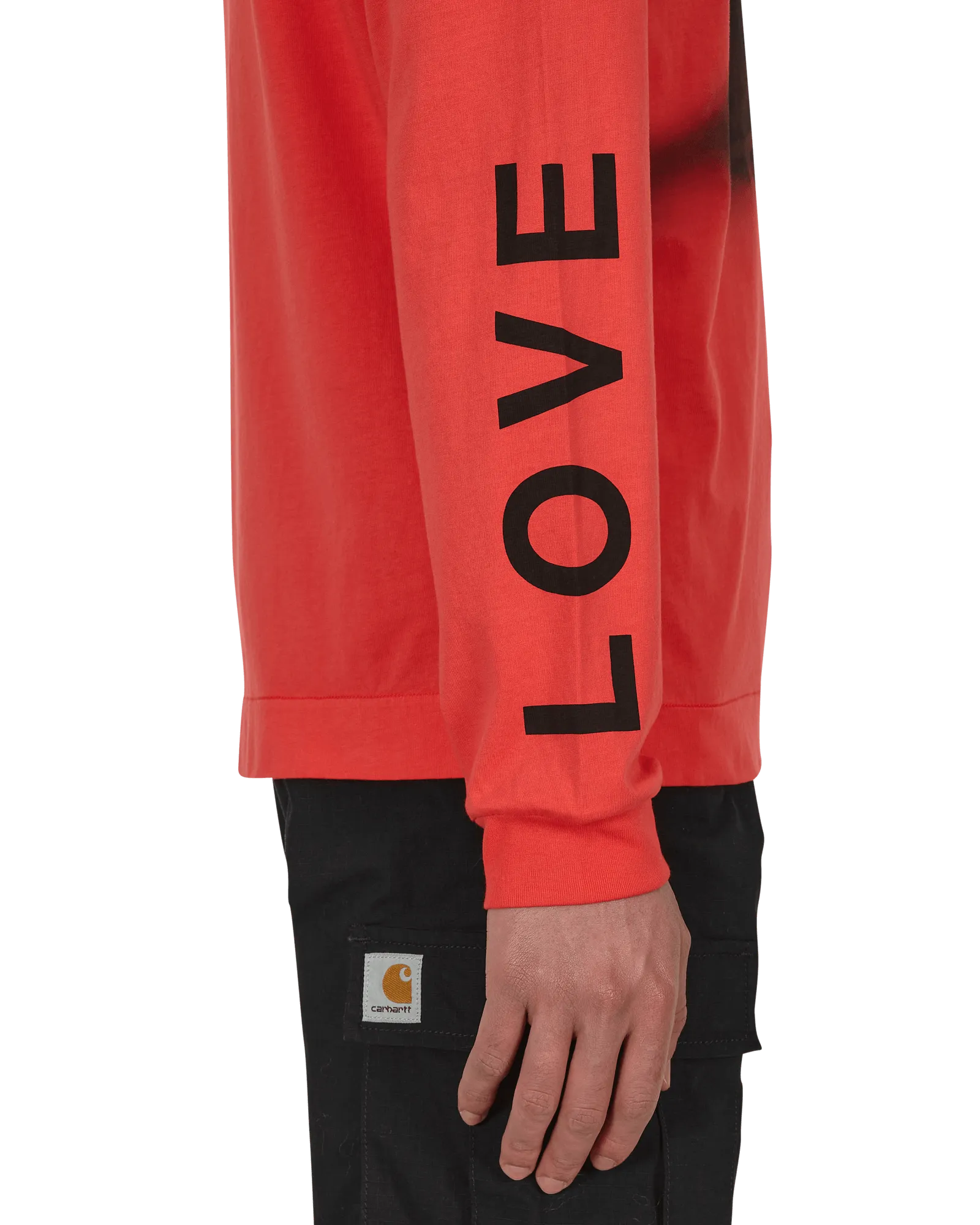 T-shirt manches longues traité Rouge