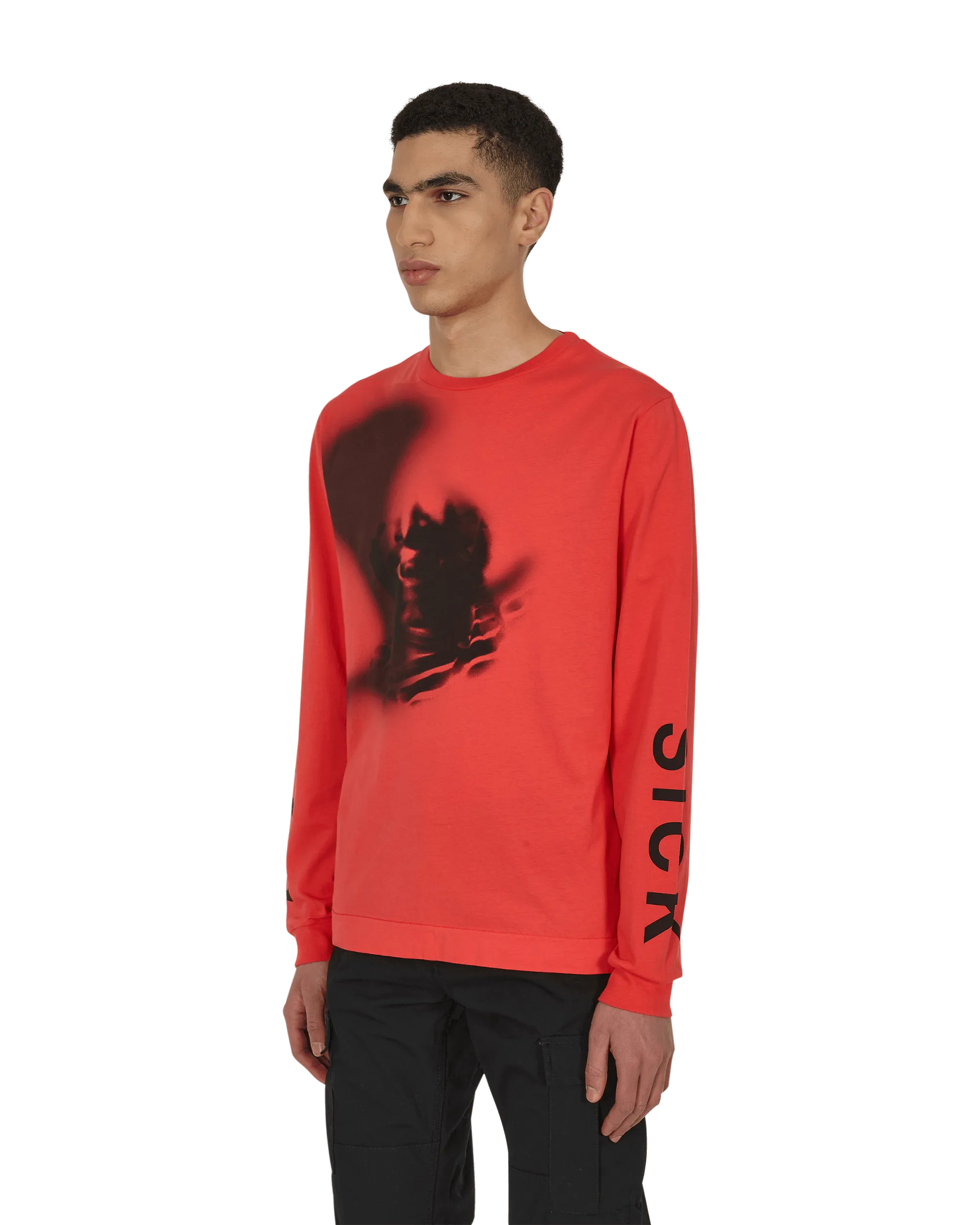 T-shirt manches longues traité Rouge