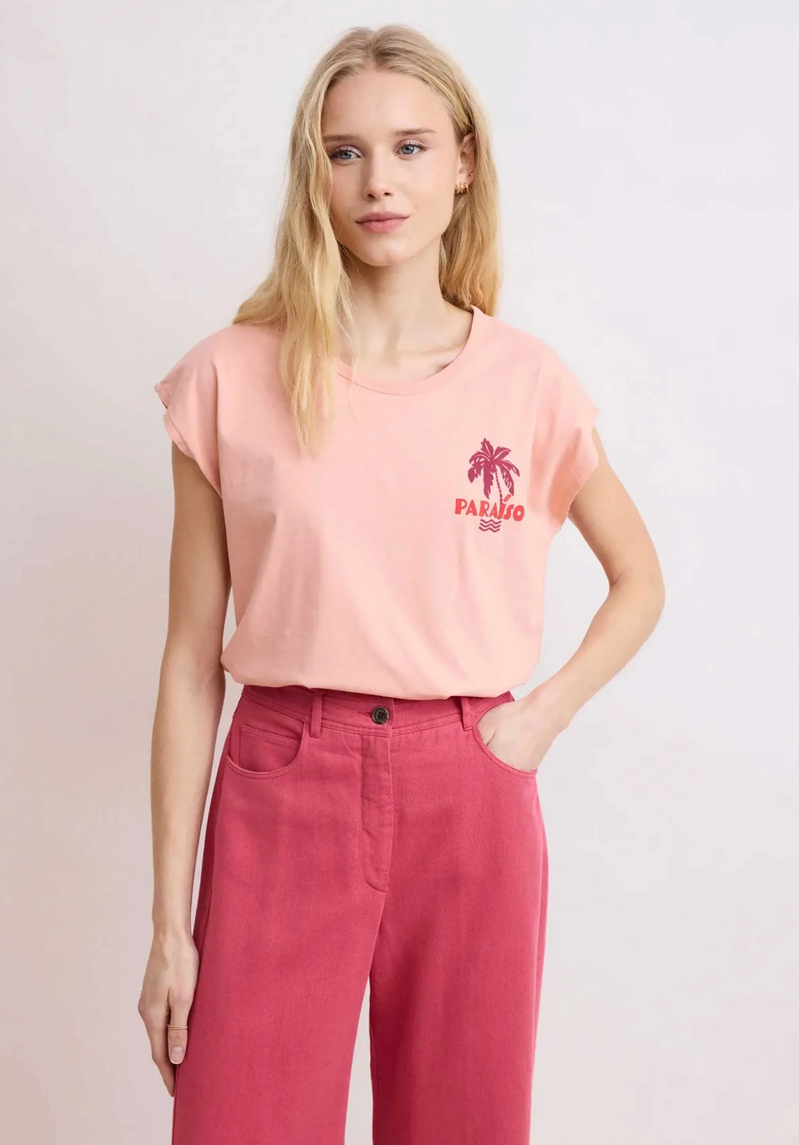 T-shirt Bdql510 Teraiso Bdql510 02-Pêche