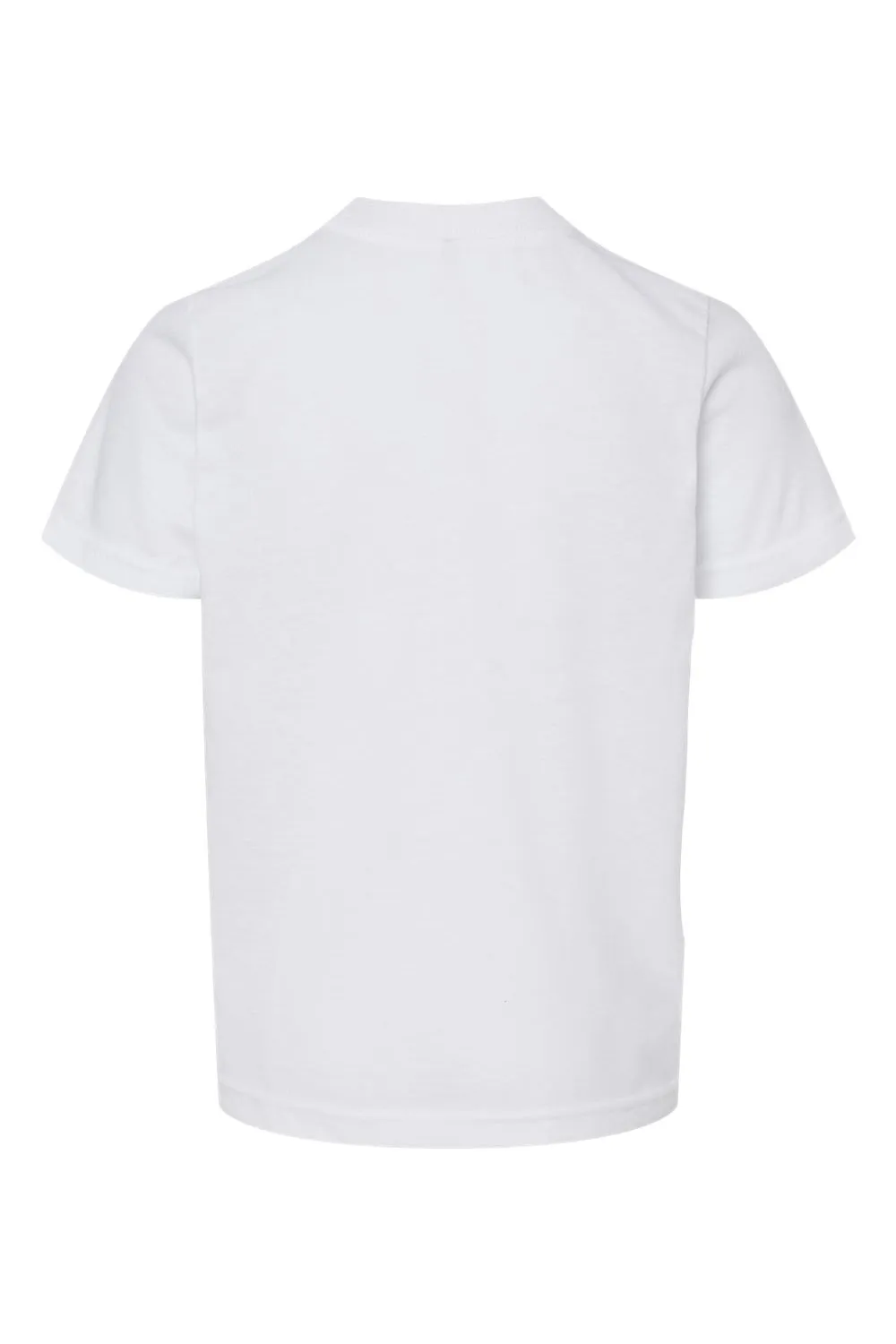 Tultex T-shirt à manches courtes et col rond pour jeunes en poly-riche - Blanc