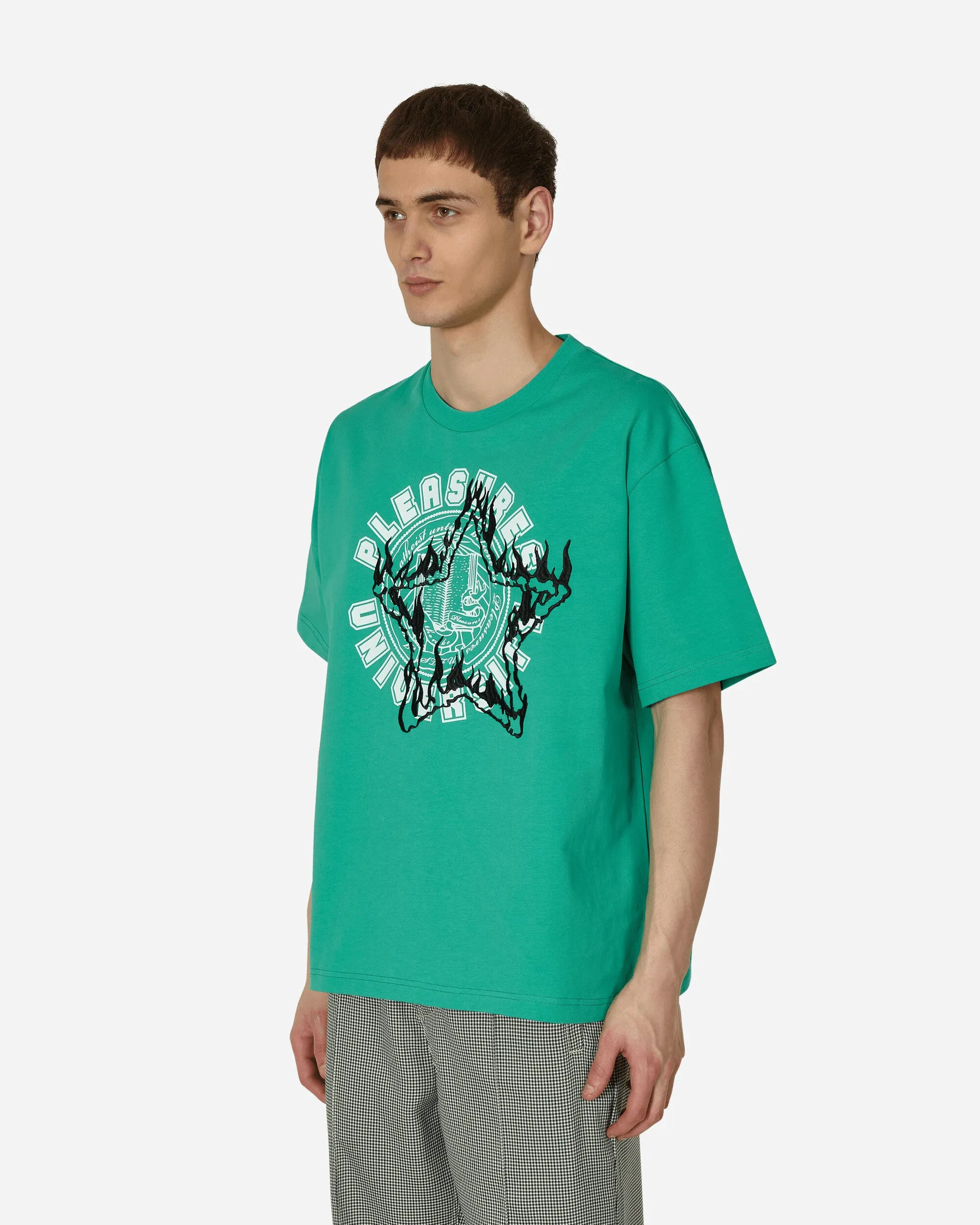 T-shirt épais universitaire vert