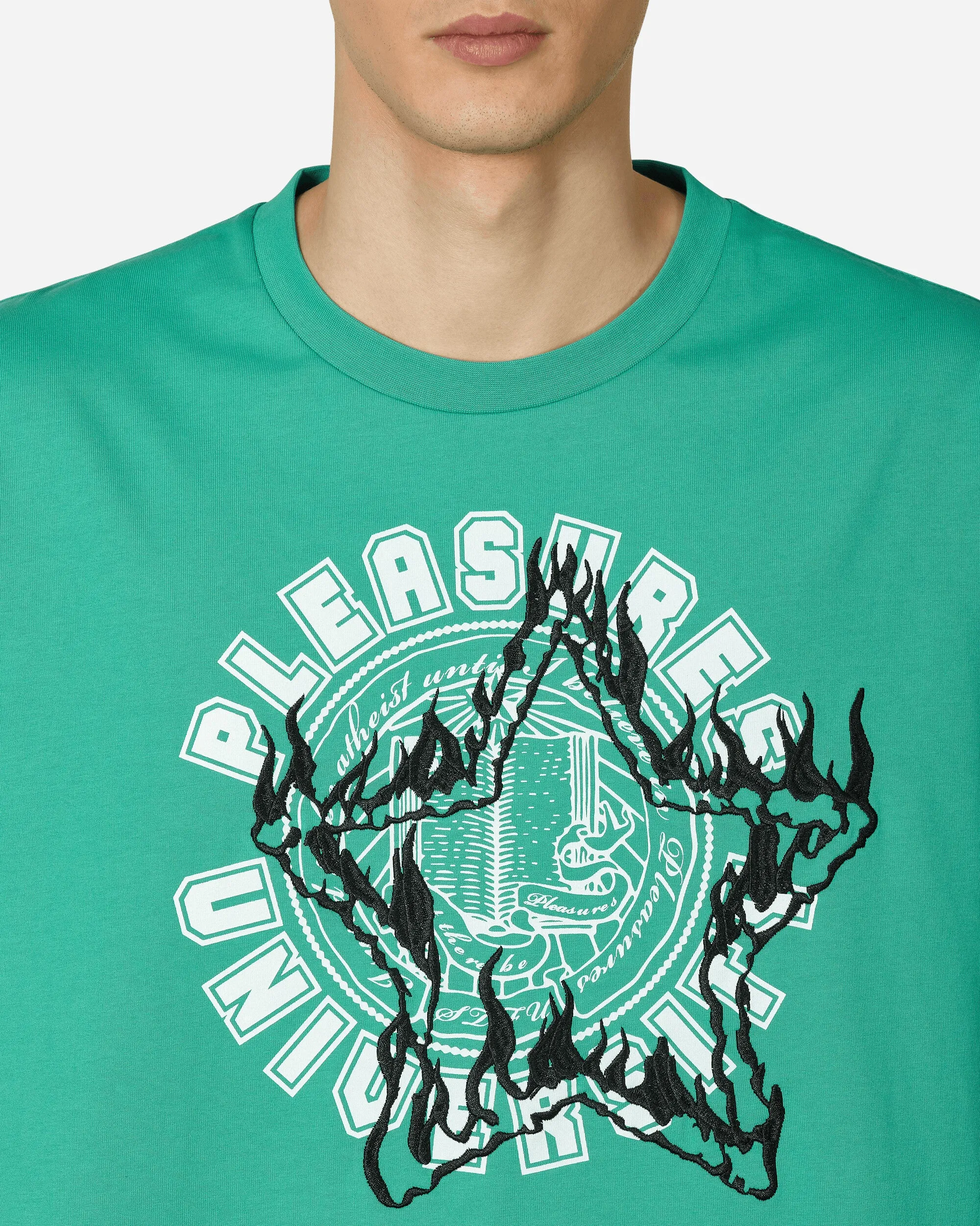 T-shirt épais universitaire vert