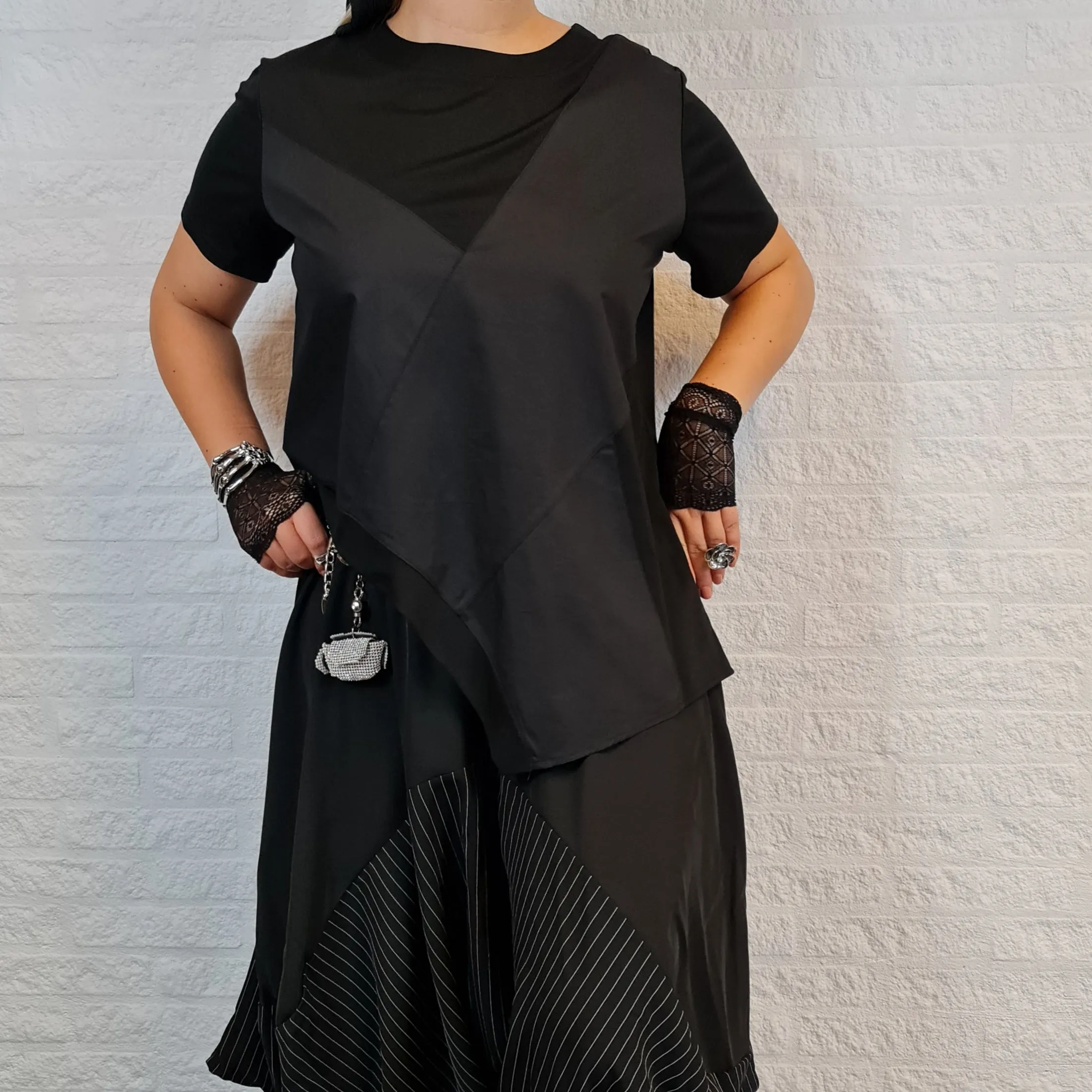 T-shirt décontracté style punk Usteja