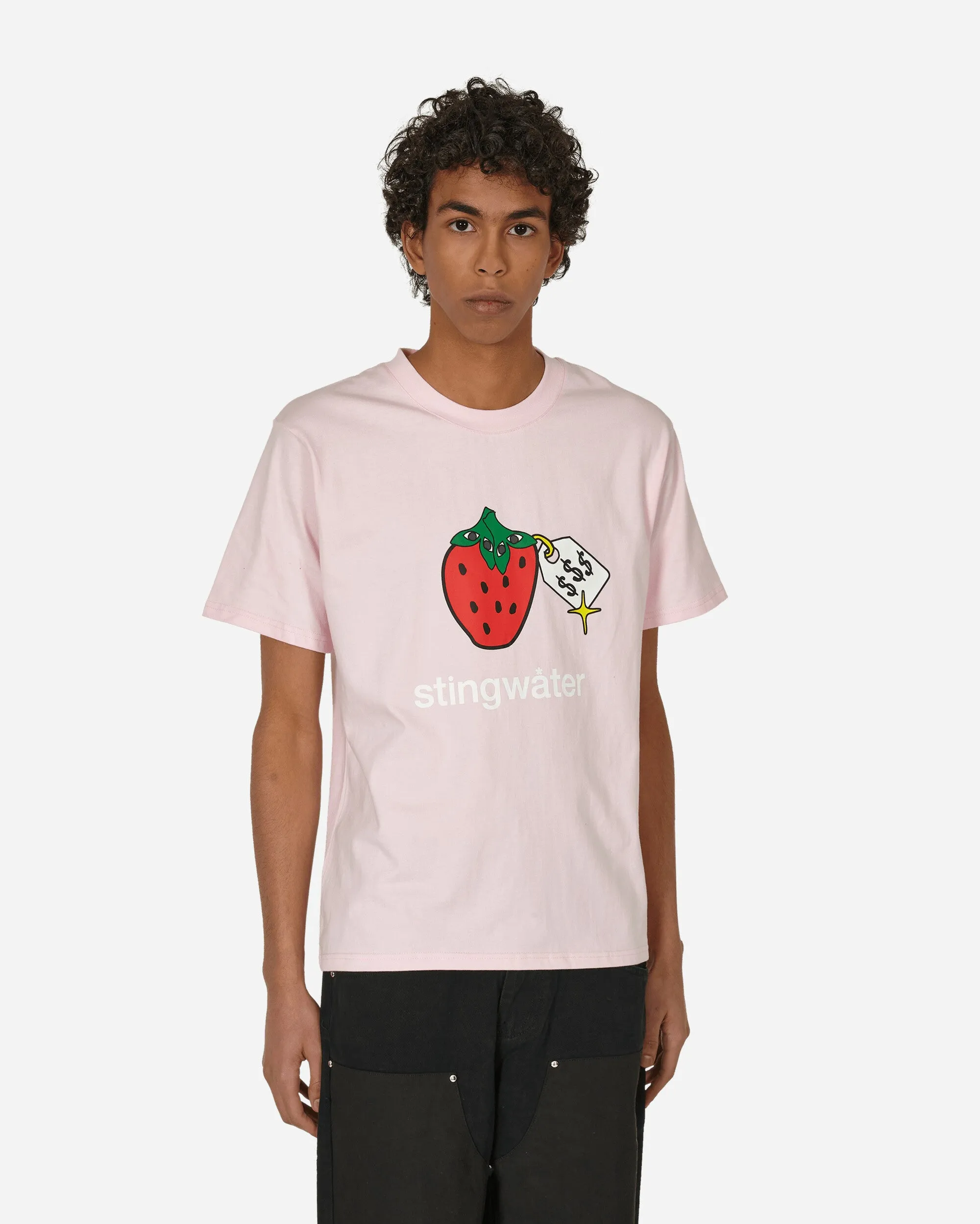 T-shirt en coton bio Very Speshal à motifs fraise rose