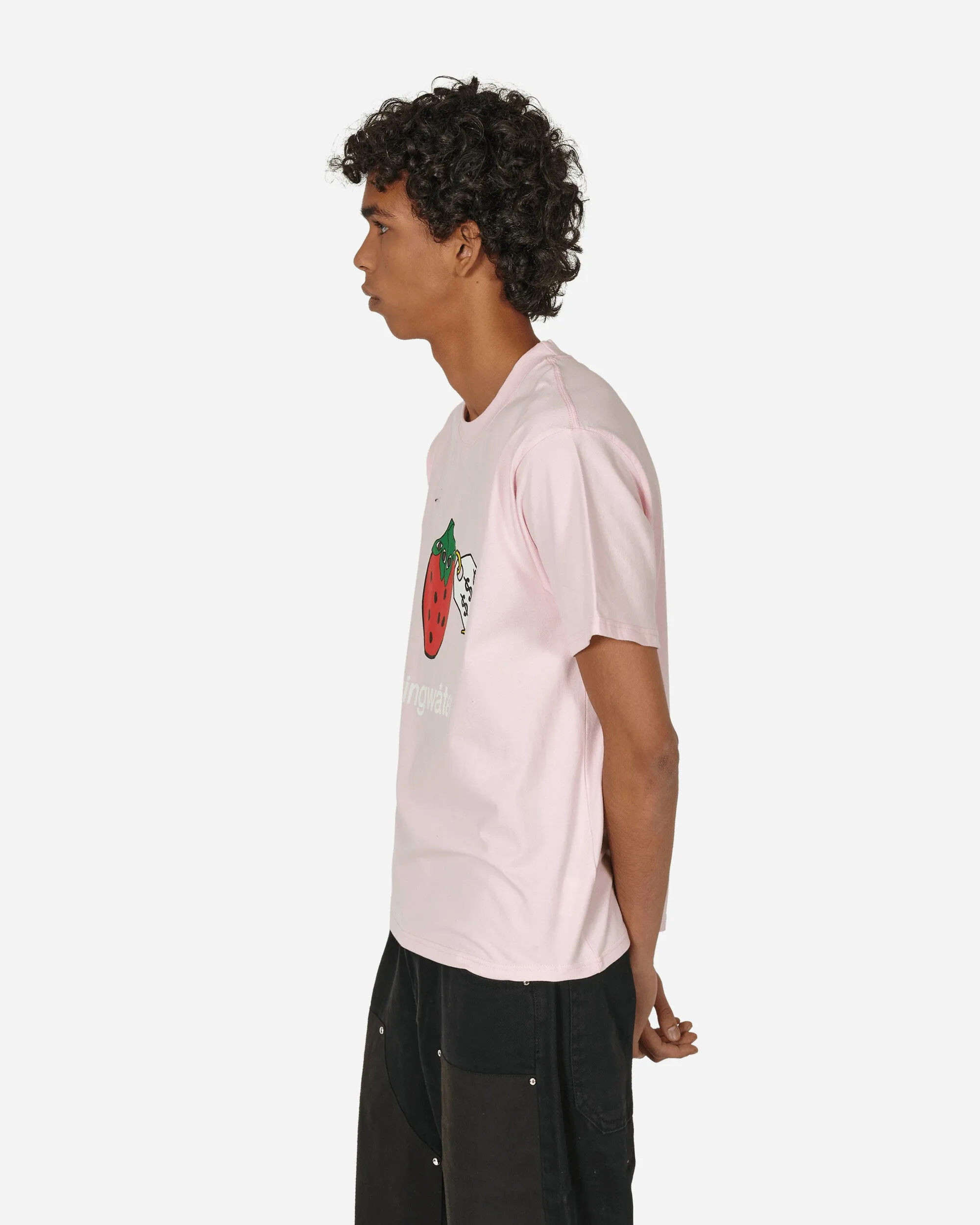 T-shirt en coton bio Very Speshal à motifs fraise rose