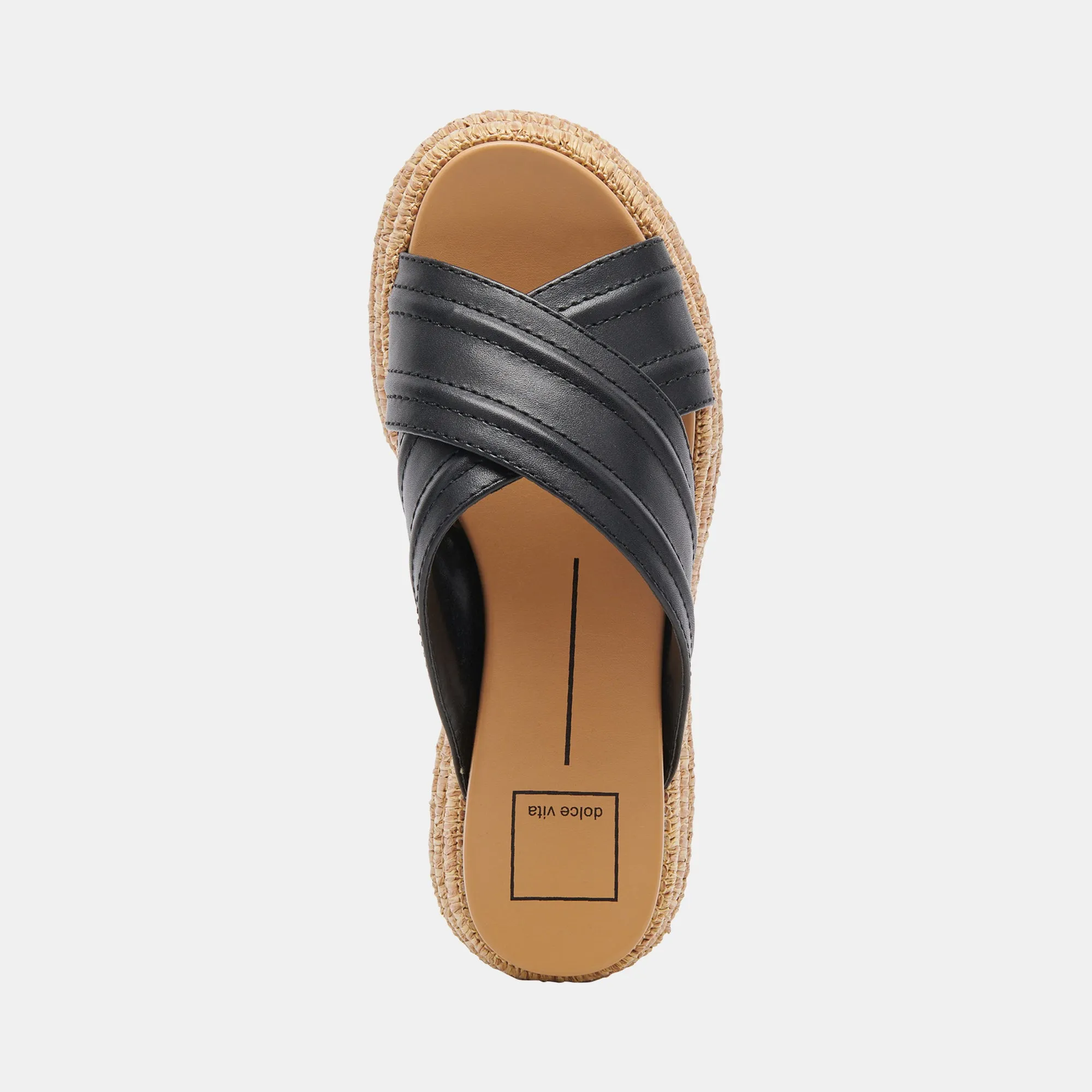 SANDALES WESLEE EN CUIR NOIR