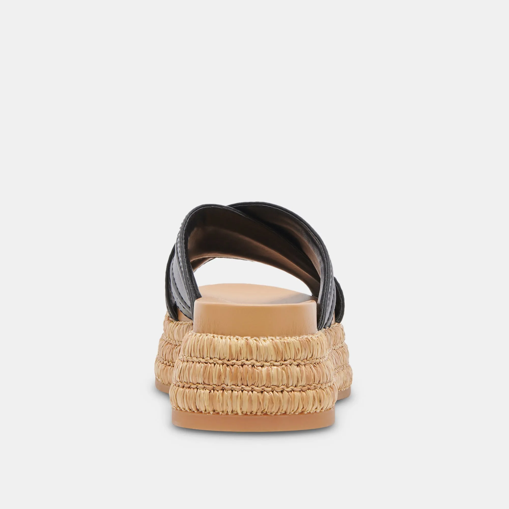 SANDALES WESLEE EN CUIR NOIR