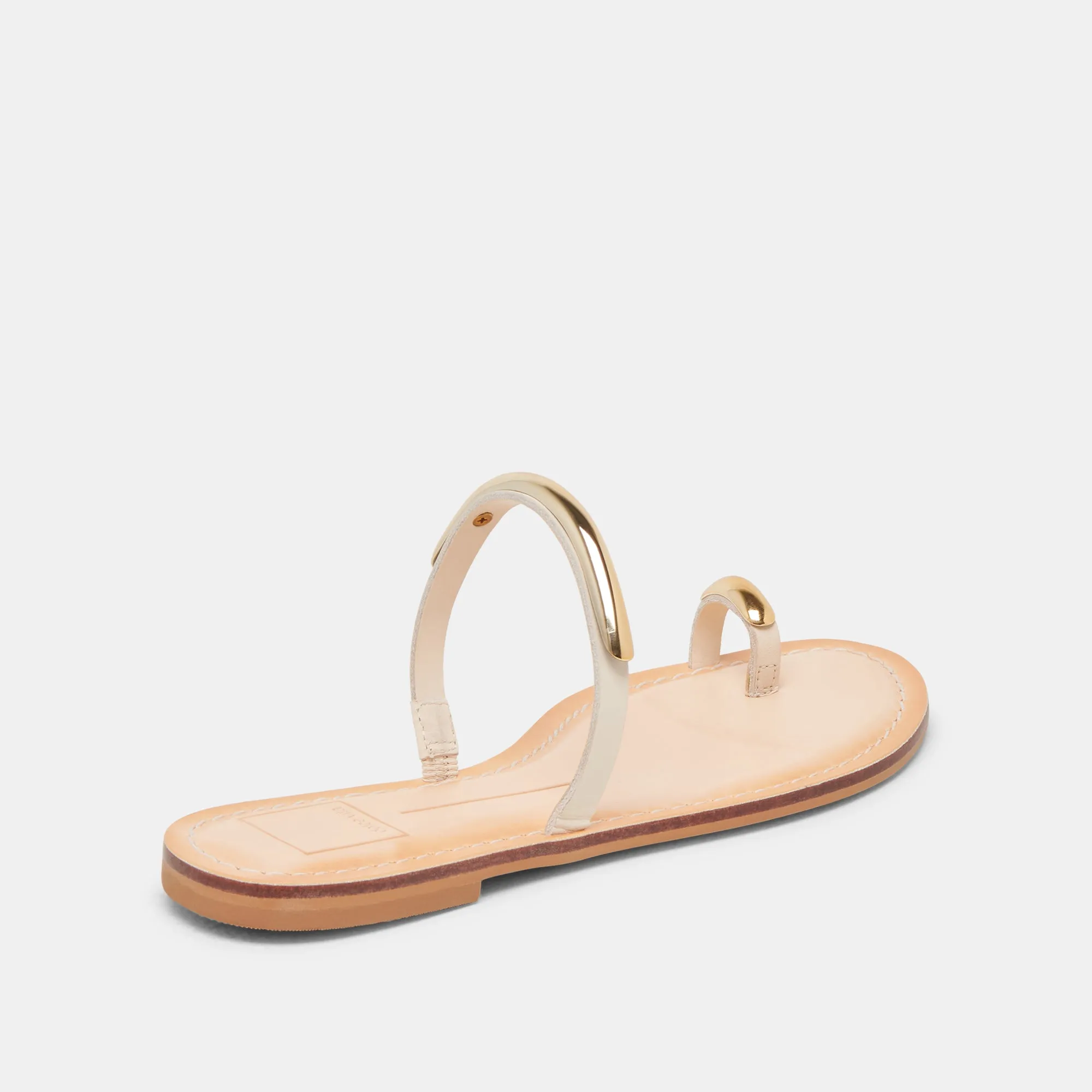 SANDALES WINK WIDE EN CUIR BONE