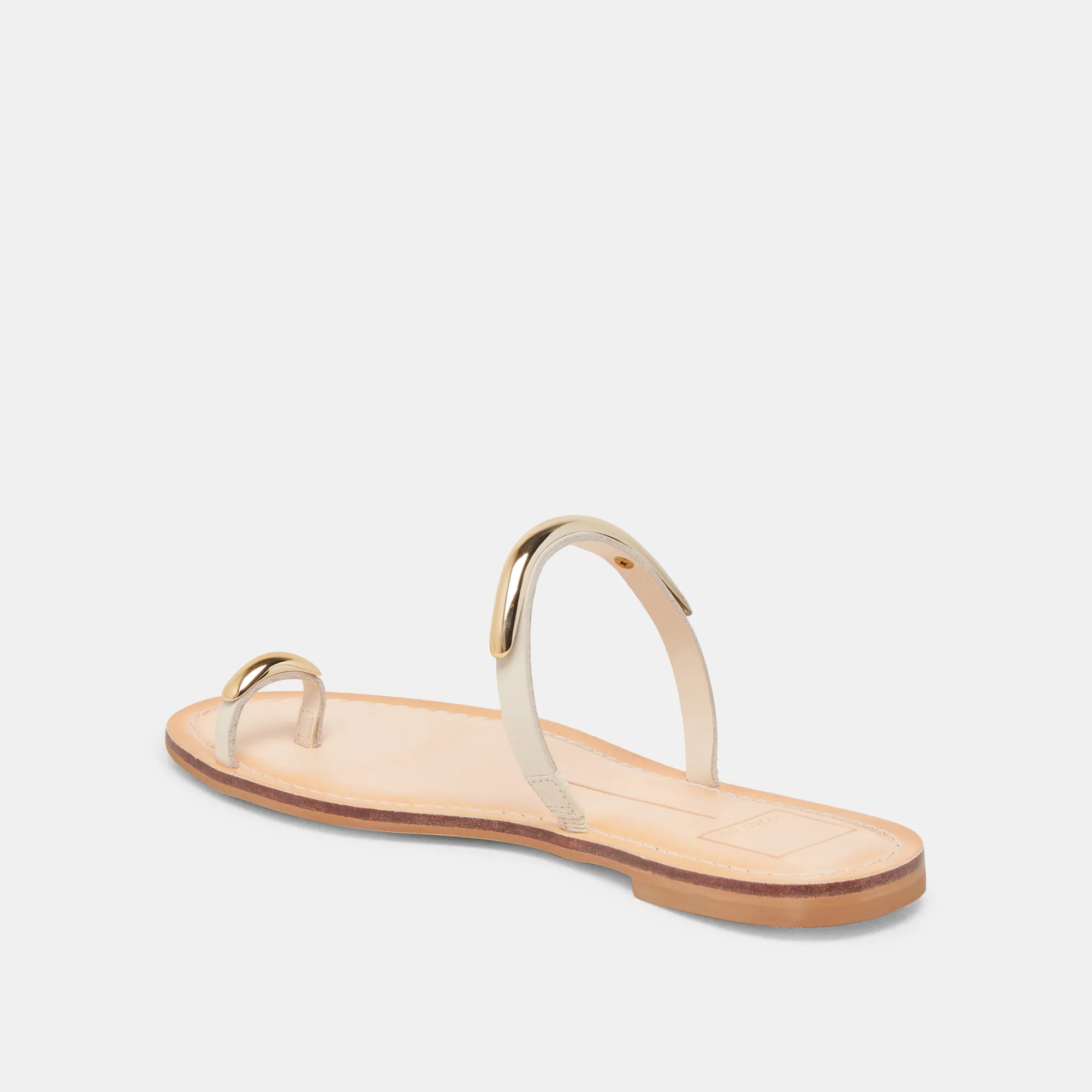 SANDALES WINK WIDE EN CUIR BONE