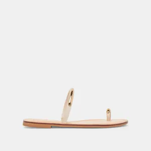 SANDALES WINK WIDE EN CUIR BONE