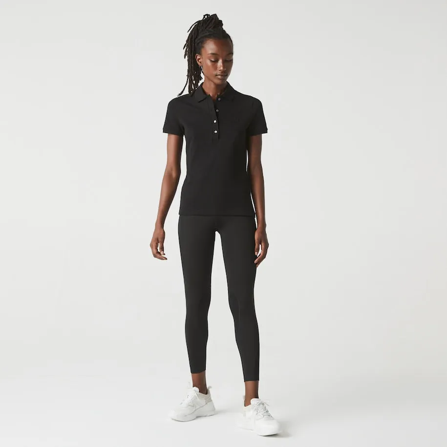 Polo Femme Coupe Slim Stretch en Côtelé de Coton Noir Patagonia Vêtements
