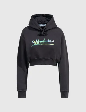 SWEAT À CAPUCHE SUPER CROP POUR FEMME