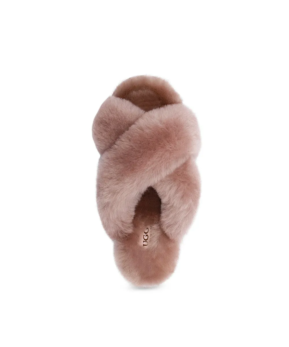 Chaussons Croisés Premium UGG pour Femme - Chaussures UGG