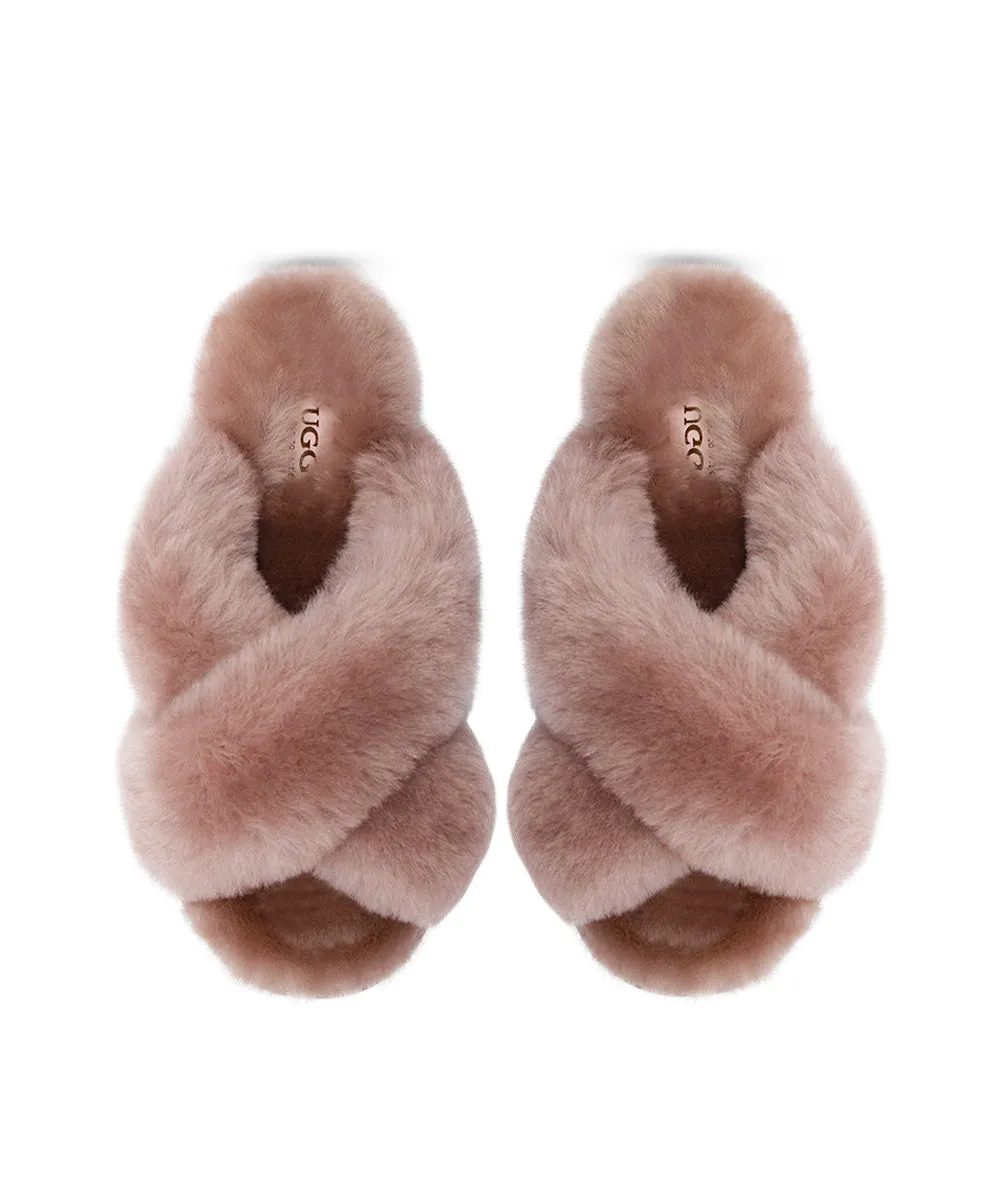 Chaussons Croisés Premium UGG pour Femme - Chaussures UGG