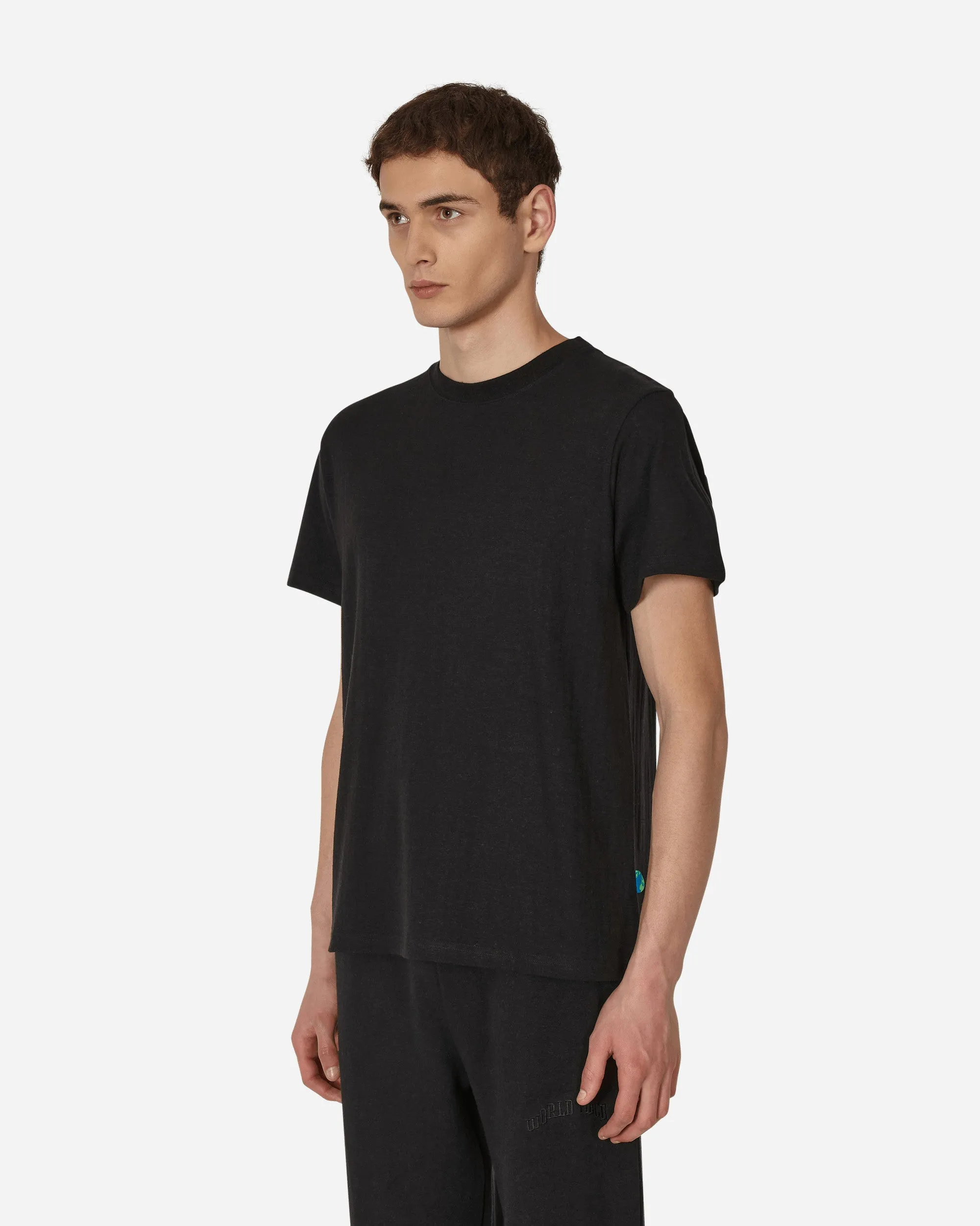 T-shirt en chanvre Paix Mondiale Noir